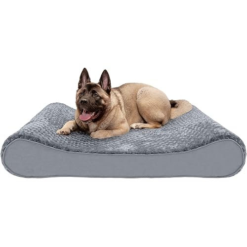 Furhaven Luxe Lounger Dog Beds for Small/Medium/Large Dogs & Cats - Orthopedic, Cooling Gel, Memory Foam, & More