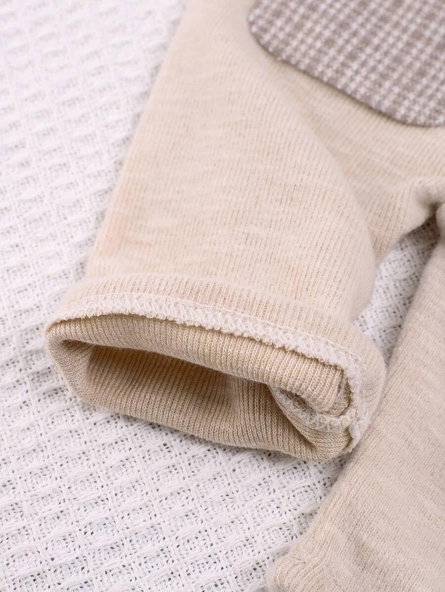 Newborn Photography Props, 2-PCs Baby Boy Photoshoot Outfit with Suspender Pants and Beret for 0-6 Months Old Babies - Image 4