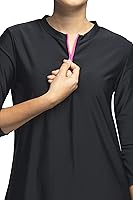 Vista 4 de Traje de baño para mujer, modesto Tznius con manga 34, cubierta de playa UPF 50+ con protección solar