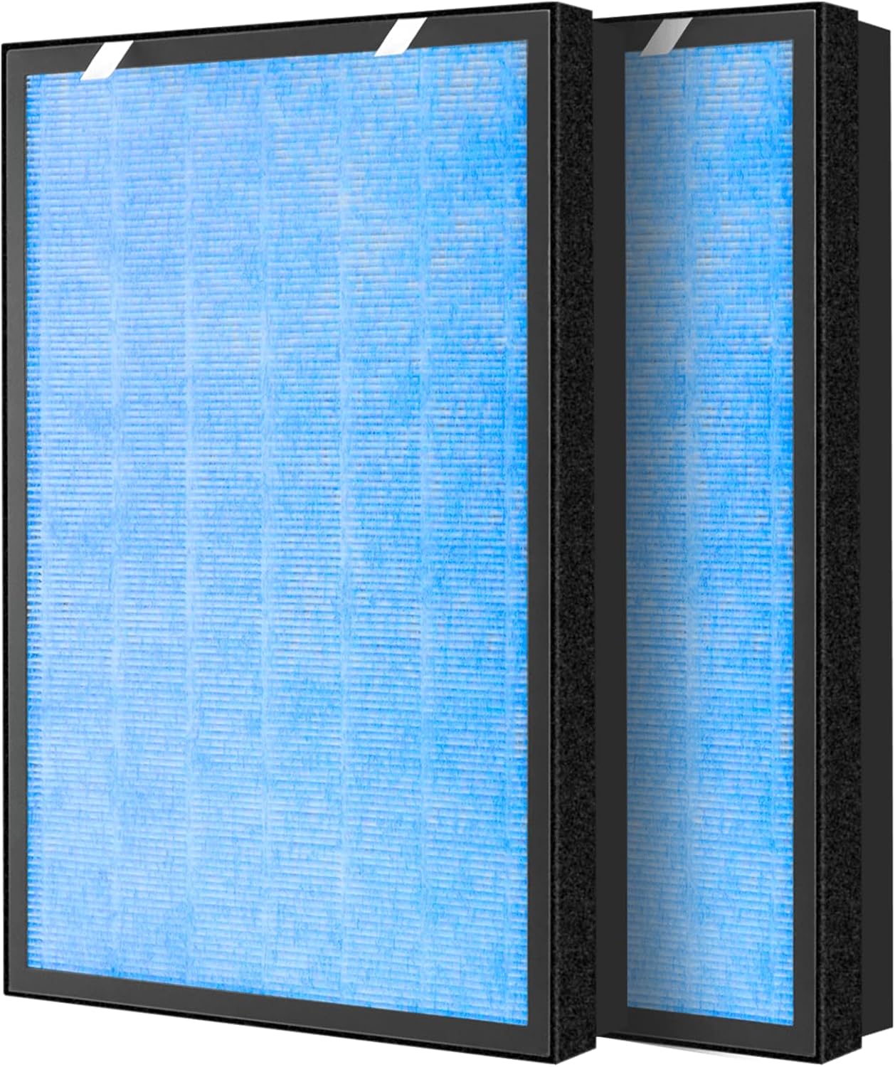 2 Pack HSP002 True HEPA Filter Replacements for Hathaspace Air Purifier Filters HSP002,3 in 1 H13 True HEPA Filter with Activated Carbon Pre-Filter