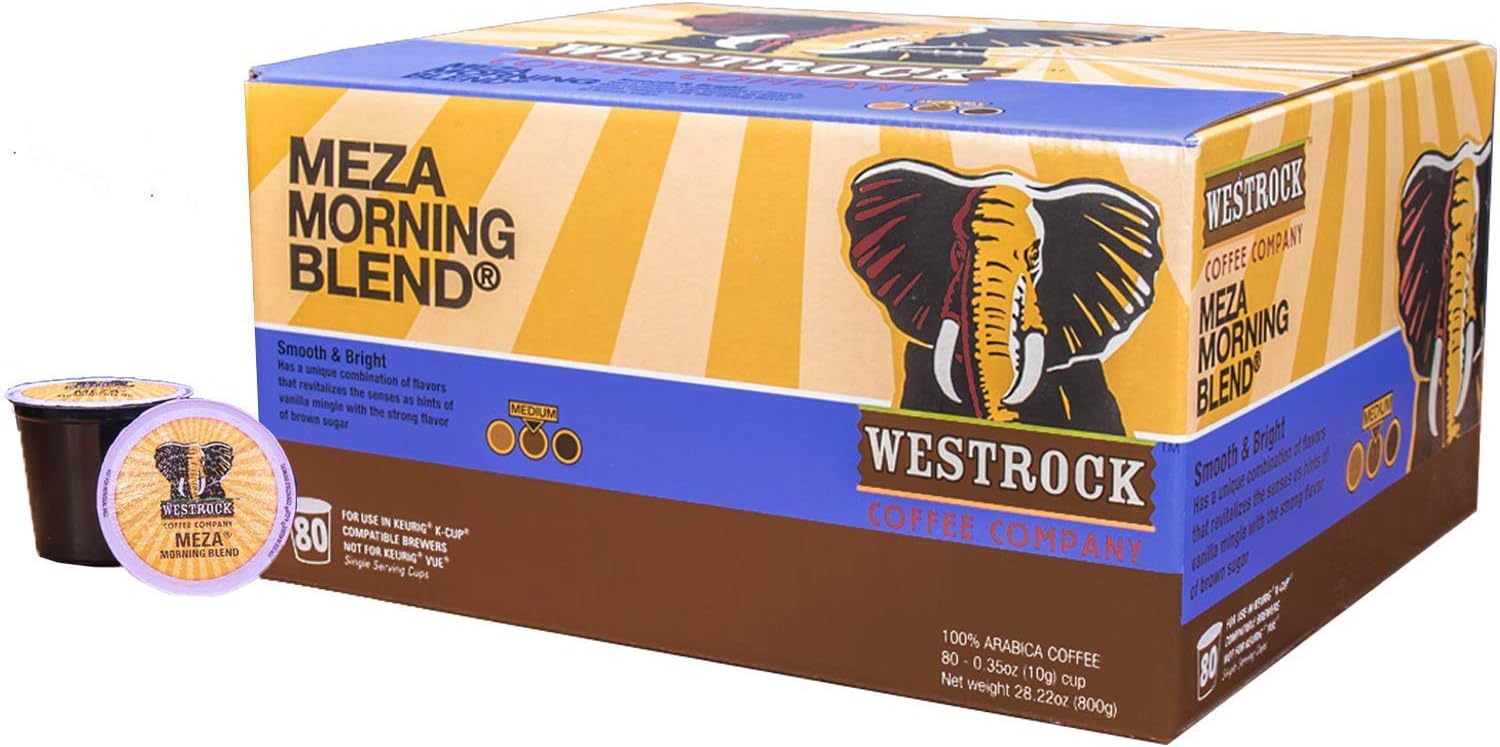 Meza Morning Blend, Single Serve Coffee Cup, Medium Roast, 80 Count