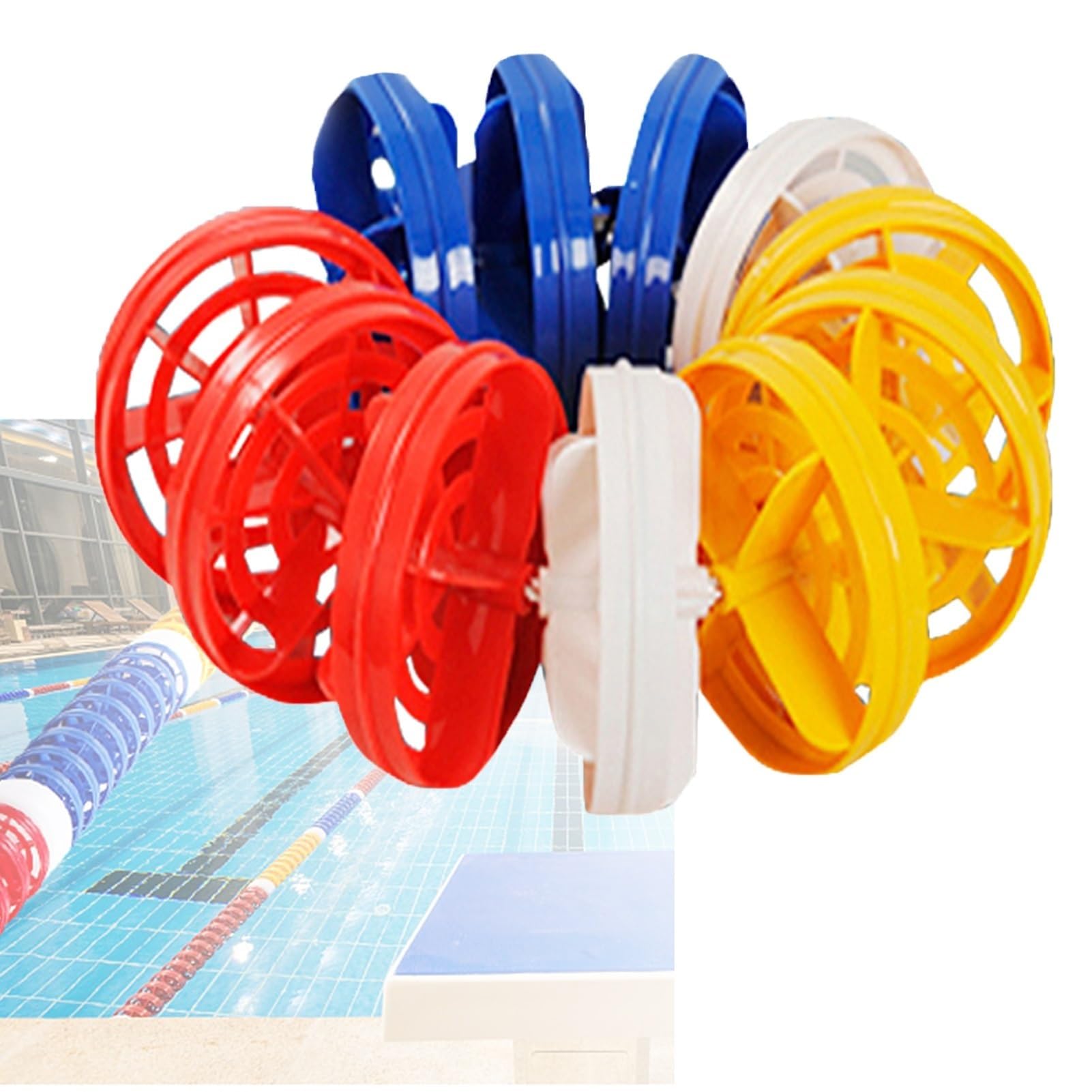 Séparateur de couloirs de natation ajustable 6m avec câble en acier robuste pour piscine