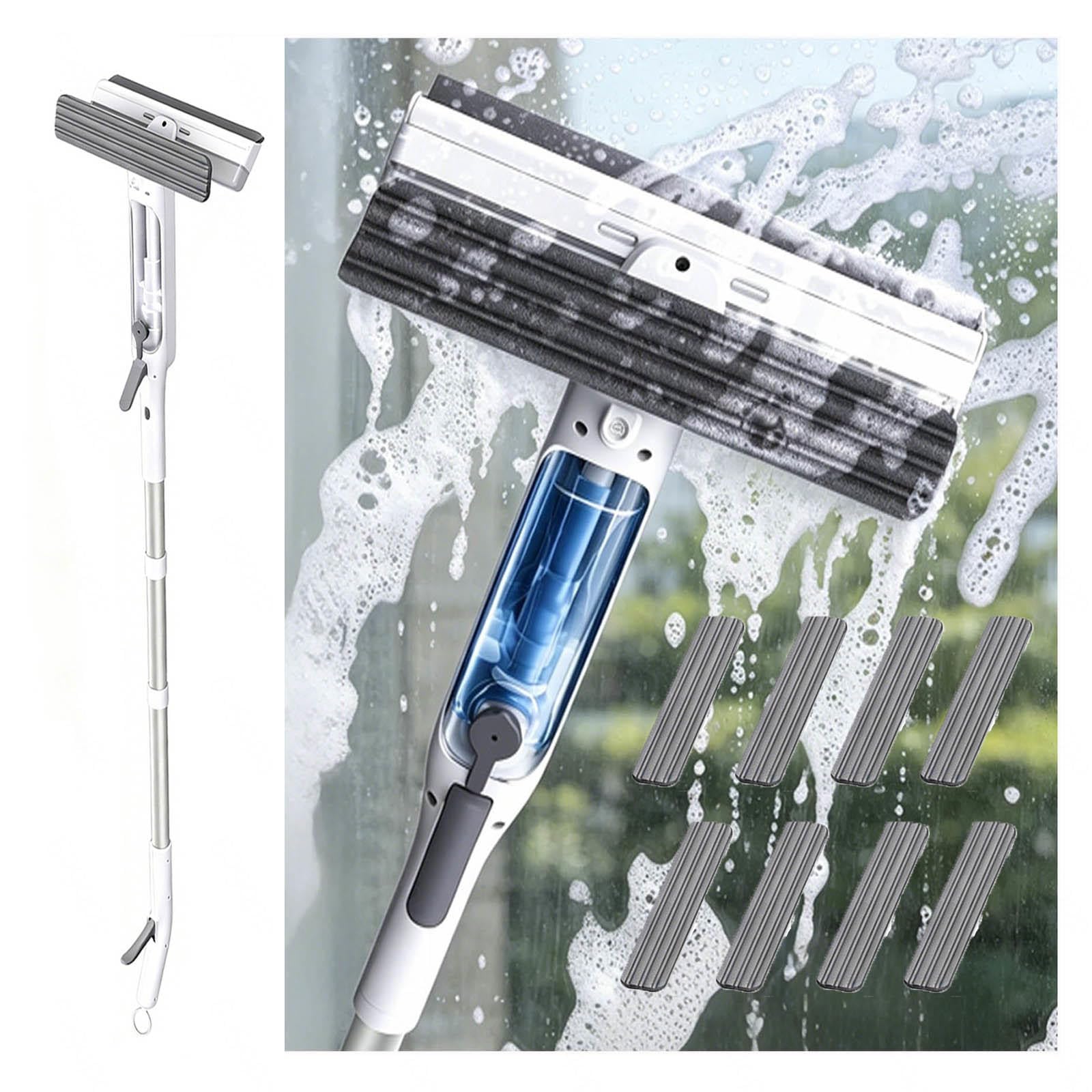 Limpiacristales con Pulverizador de Ventanas con Depósito de Agua Residual Limpiacristales en Spray de Doble Cara Adecuado para Múltiples Escenarios