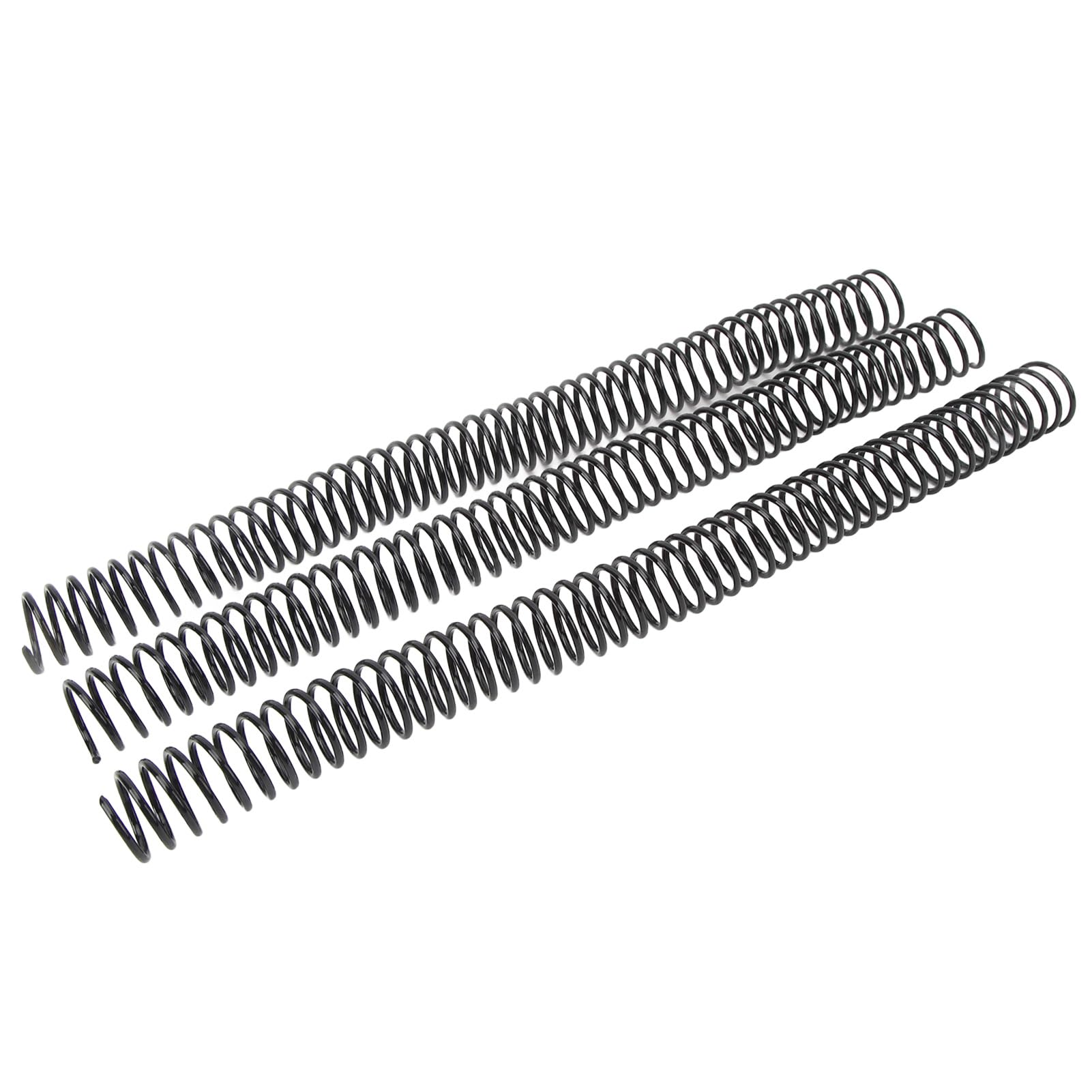 50 pezzi di spirale per rilegatura, diametro 19 mm, passo 4:1, dorso per rilegatura formato A4, capacità di 170 fogli, spirale in plastica per carta formato lettera con 48 anelli (Nera)