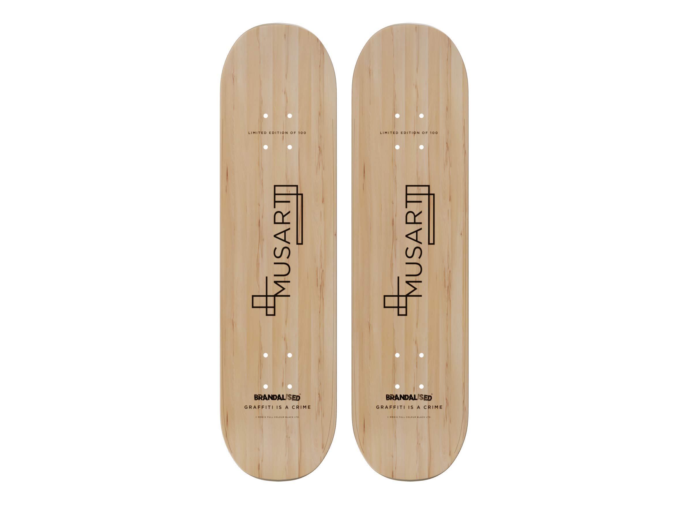 Amazon.co.jp: MUSART 木製スケートボード ディプティク