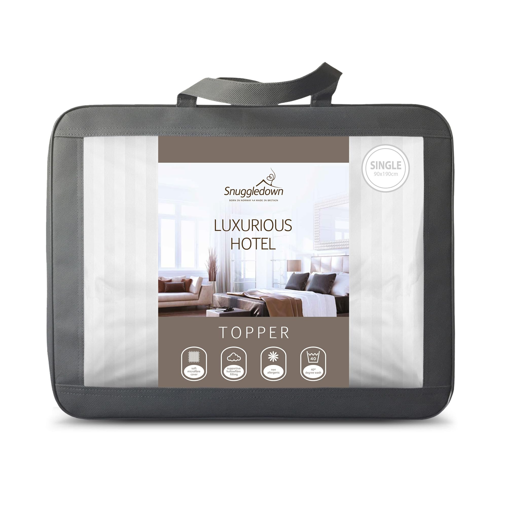 Rackhams Luxurious Hotel Mattress Topper - Single - Mattress Topper
