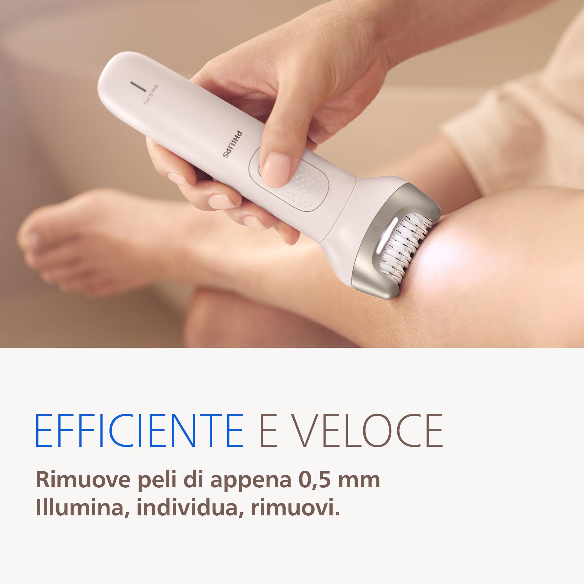 Philips Beauty Set - Kit tutto in uno corpo, viso, bikini, piedi, senza fili, su pelle asciutta o bagnata, depilazione, cura del corpo e della pelle, epilatore con 12 accessori, modello BRE749/00