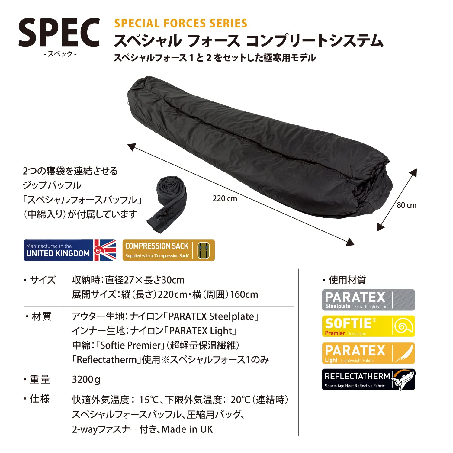 Amazon.co.jp: Snugpak(スナグパック) 寝袋 スペシャルフォース