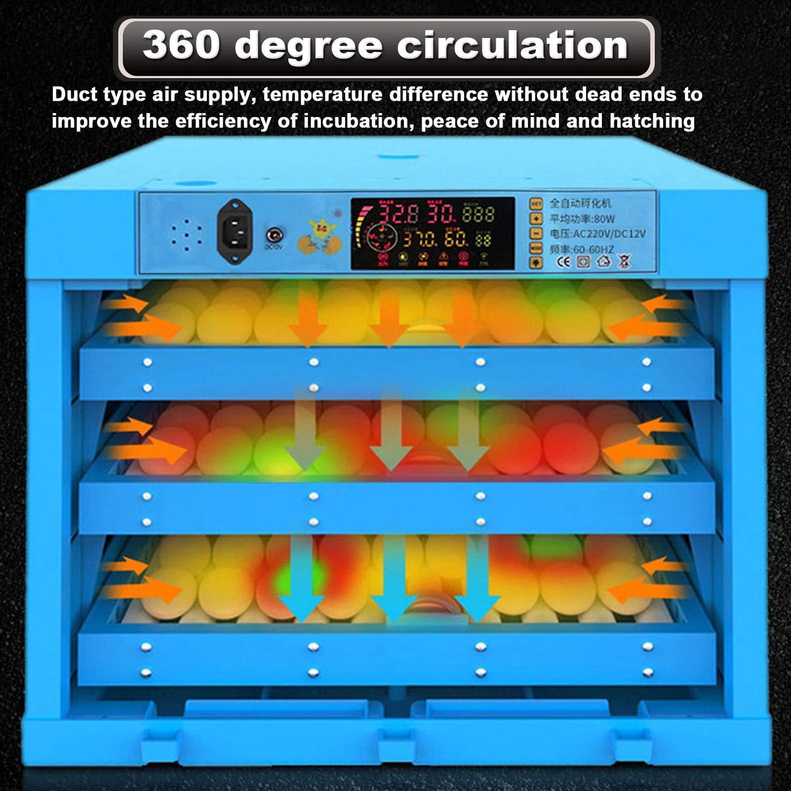 Incubatore Uova 5 Posti | Covatura Automatica | Per Galline, Anatre E Quaglie | Digitale