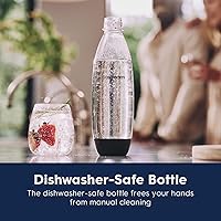 Vista 5 de SodaStream Terra - máquina para hacer agua con gas (azul niebla) con CO2 y botella apta para lavavajillas