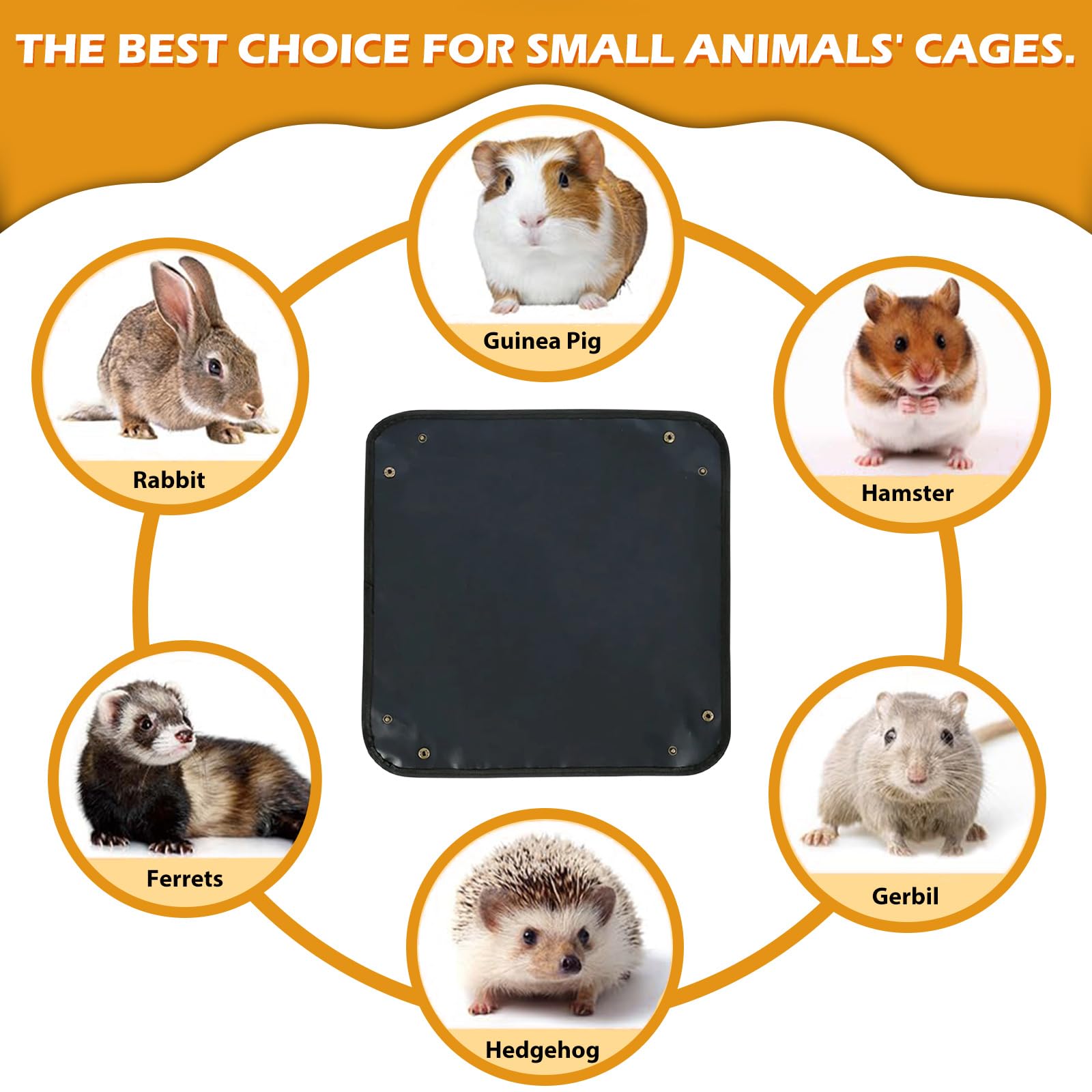 Waterproof Pet Playpen Mat, Rabbit Cage Liner, Guinea Pig Fleece Cage Liners, Washable Reusable Air Dried Pee Pad - Image 4