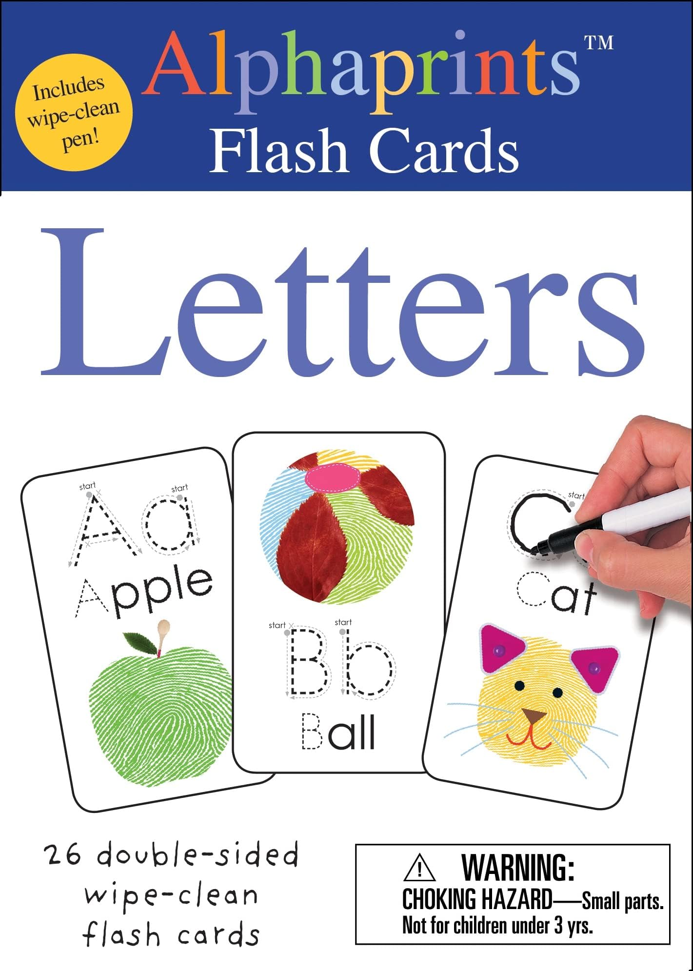 Alphaprints: Wipe Clean Flash Cards Letters (Wipe Clean Activity Flash Cards)