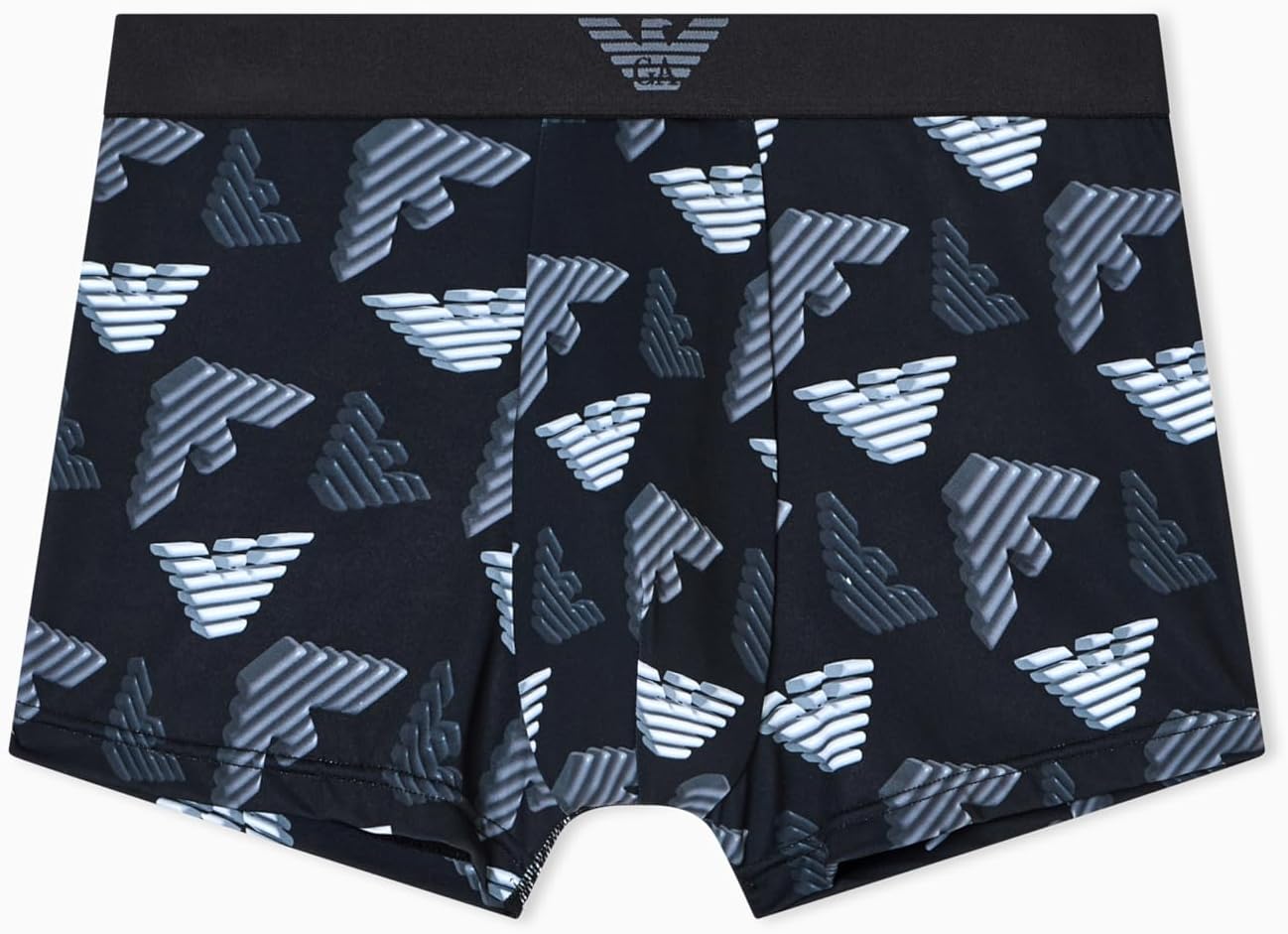 Emporio Armani Men's All Over Printed Microfiber Trunk