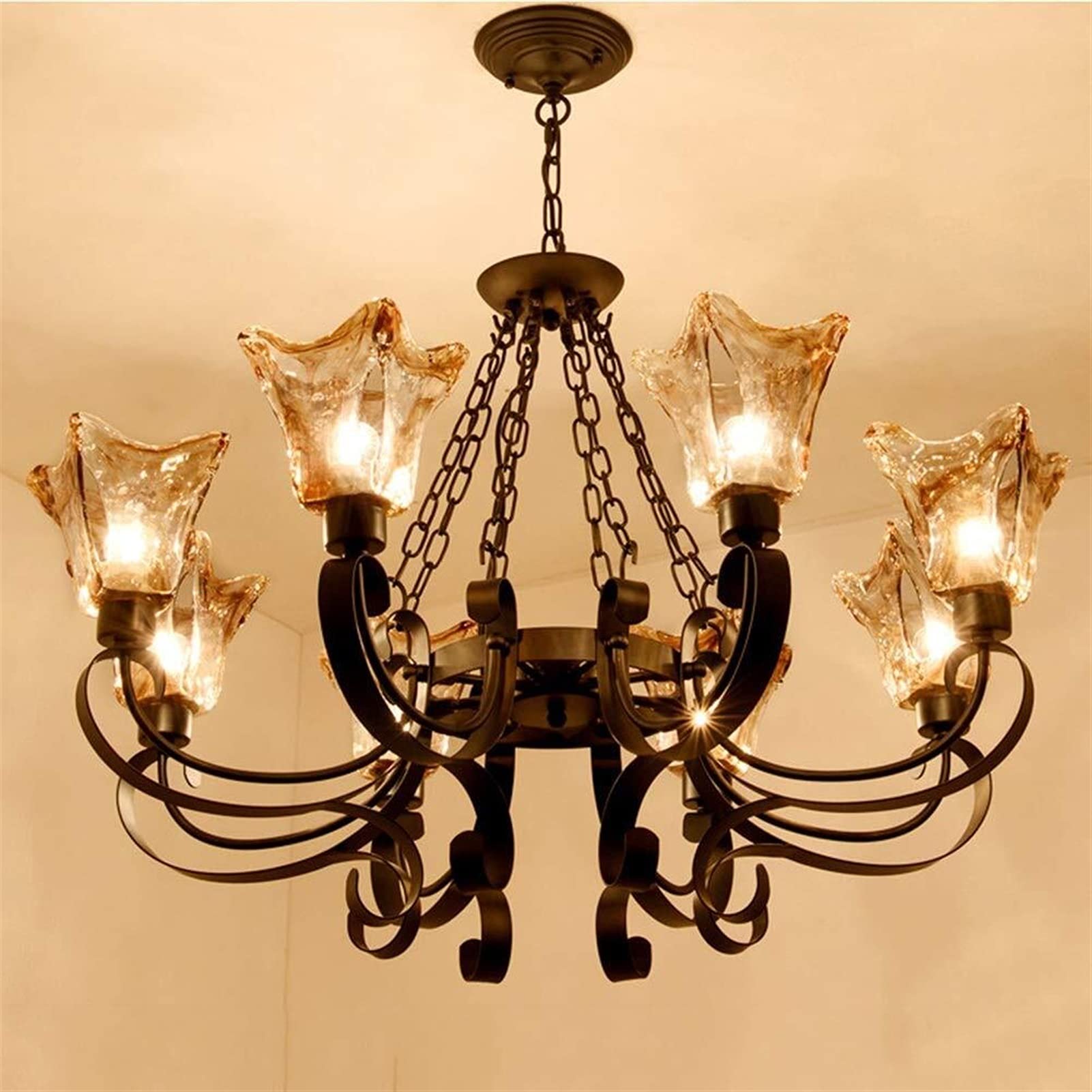 Lampe en verre créative esprit maison de campagne authentique