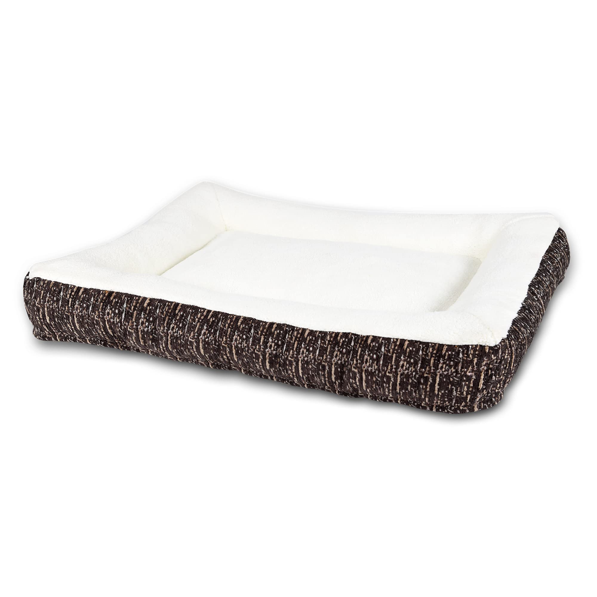 FURRY CASTLE Orthopaedic Dog & Cat Bed with Sherpa On Top & Antiskid On Bottom (Pack of 1, Brown, Size: M, 31.5X23.5X5 Inches) (B0BNPT6K9H) Amazon Price History, Amazon Price Tracker
