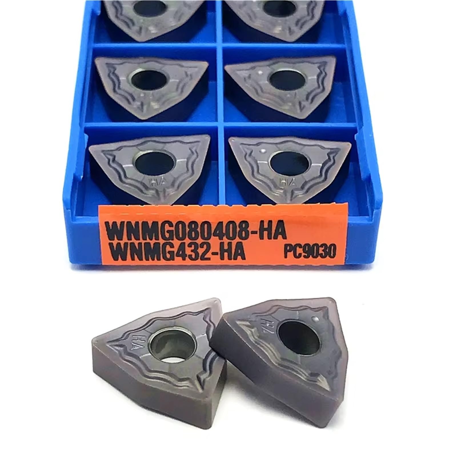 10 Pièces Outil De Coupe D'insertion En Carbure Tournage Externe Tour CNC Insertion Traitement L'acier(WNMG080408-HA PC9030)