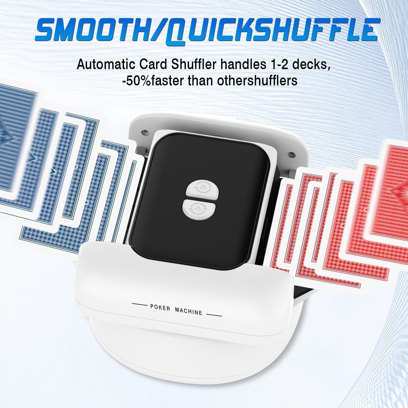 Shuffler automatico per carte, modalità automatica e manuale