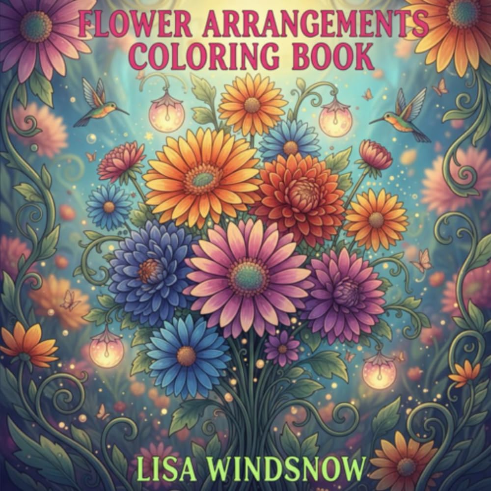 FLOWER ARRANGEMENTS: COLORING BOOK
