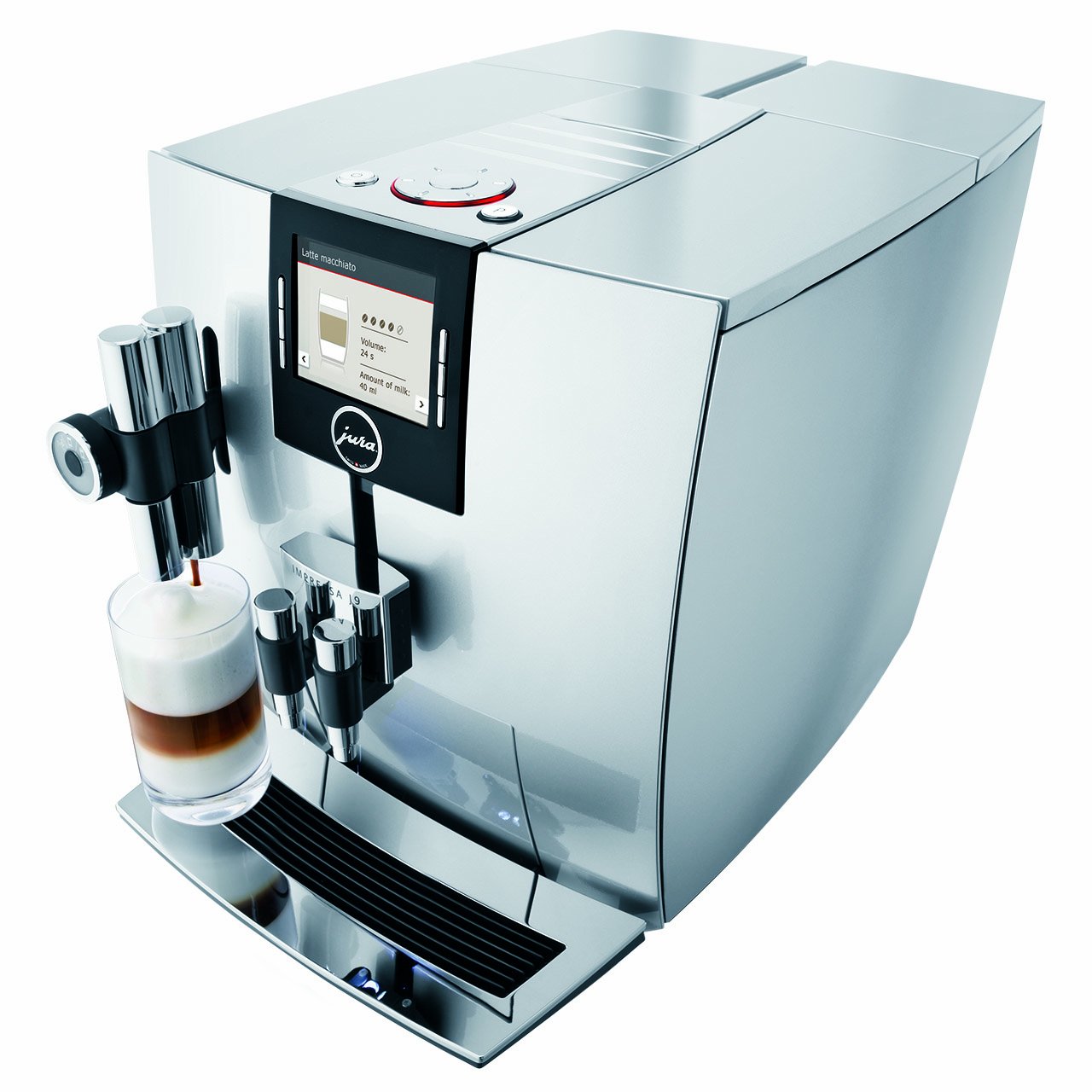 Jura Impressa J9.3 One Touch TFT autonome entièrement automatique Machine à expresso 2,1 l 16 tasses Argenté