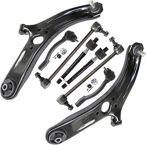 Miniatura 11 de Detroit Axle - Kit de suspensión frontal de 8 piezas para Chevy Aveo Aveo5 Pontiac G3 Wave Wave5 Suzuki Swift+ 2 brazos de control inferiores con