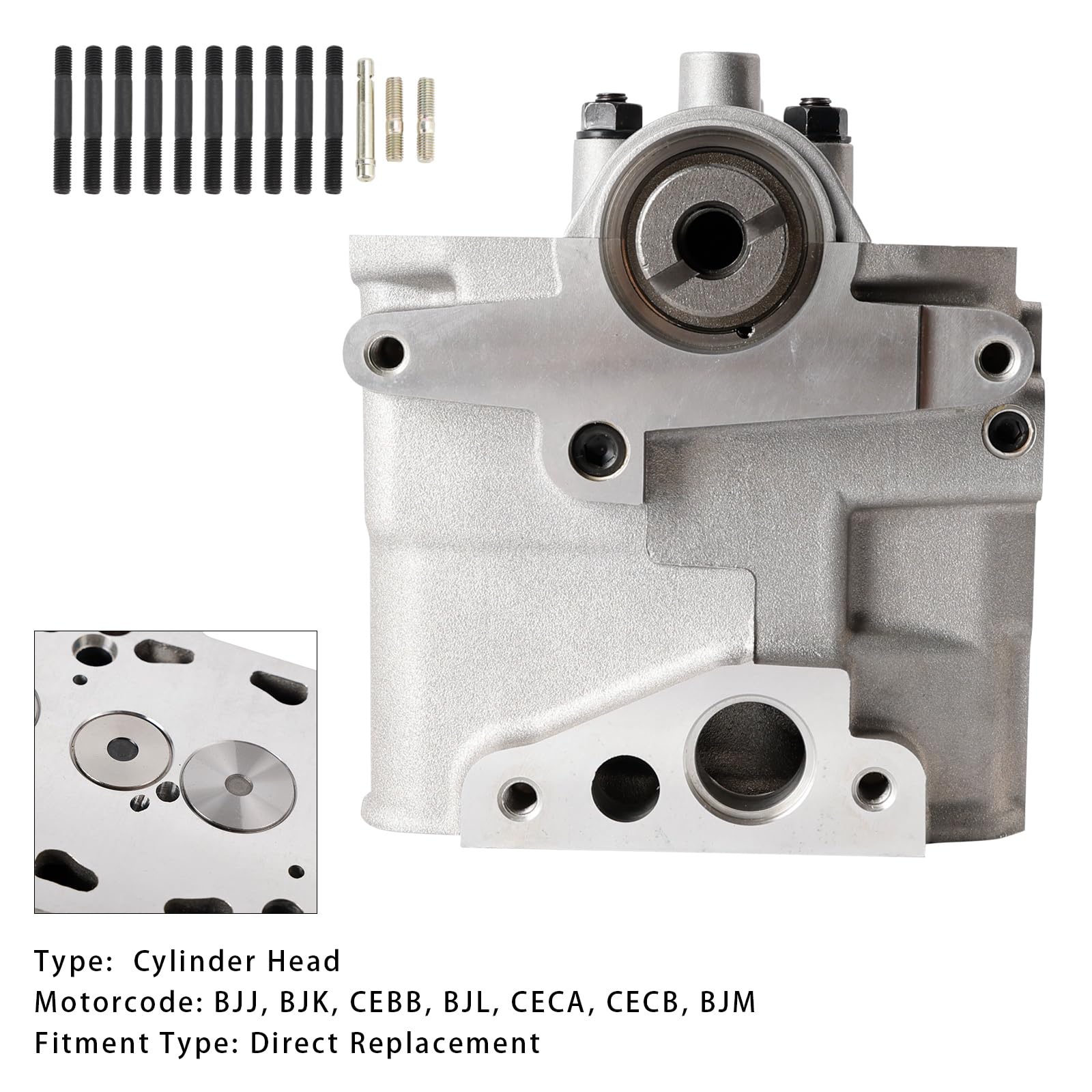 Topteng Zylinderkopf 908713 908813 076103351E Passend für VW Crafter 30-35 2006-2013 2E 2F 2. 5 TDI