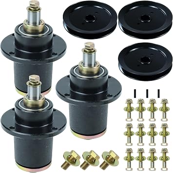 3 Pcs 037-6015-50 Spindle with 033-6004-00 Pulley for Bad Boy 60"