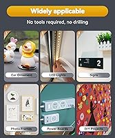 Vista 7 de Cinta de Doble Cara Resistente al Calor de Servicio Pesado, Impermeable para Exteriores e Interiores, Cinta de Montaje Automotriz, Removible Sin