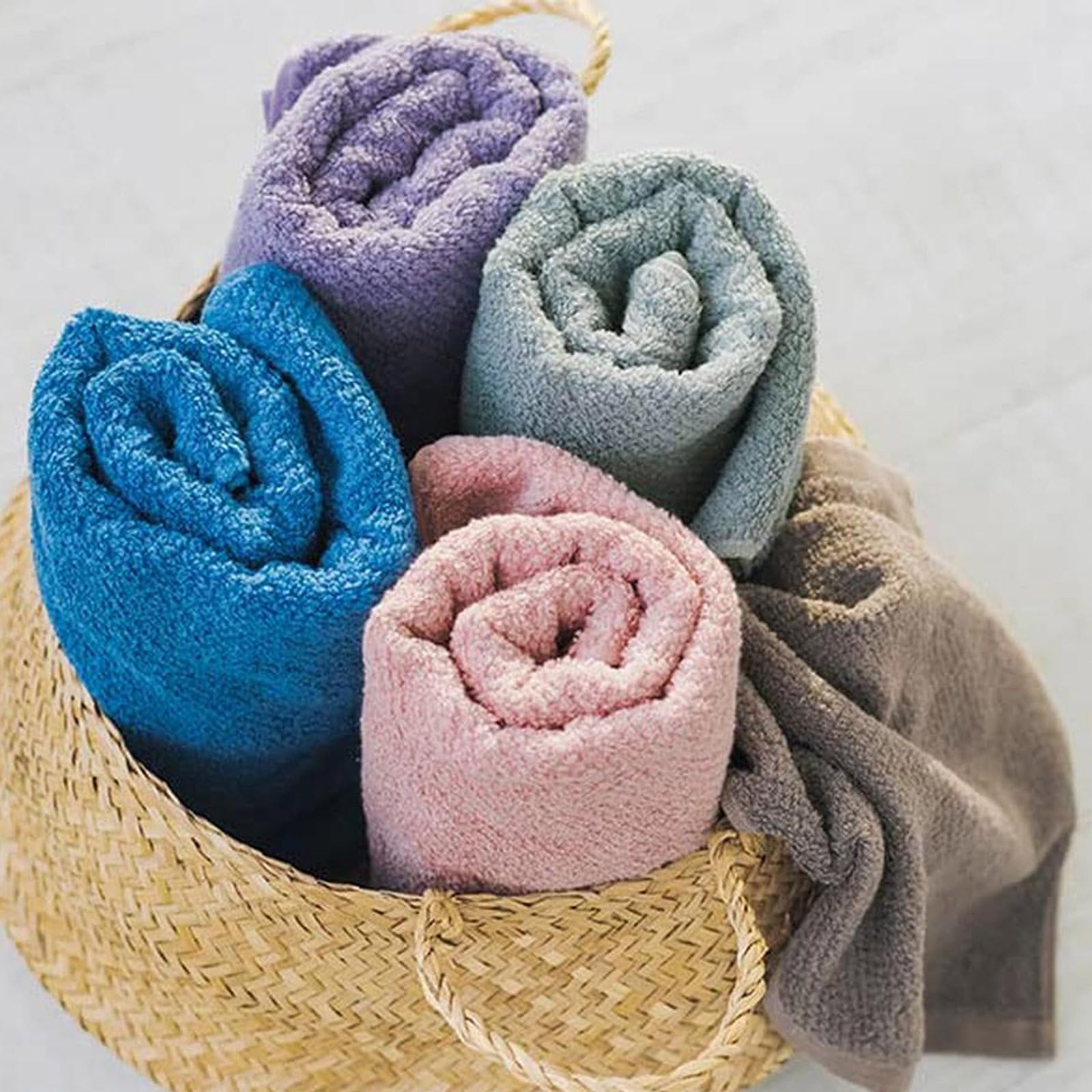 Amazon｜タオル ハンドタオル 4枚セット 速乾 高吸水 綿 大きめサイズ