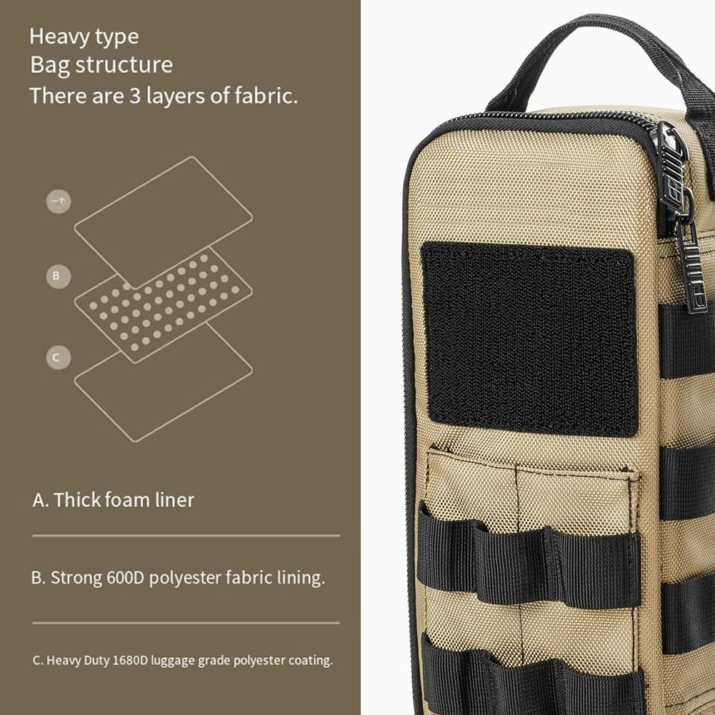 Sac à Outils Robuste, Pochette de Rangement Utilitaire Portable, Parfaite pour, Moto, Vélo de Route, Électriciens