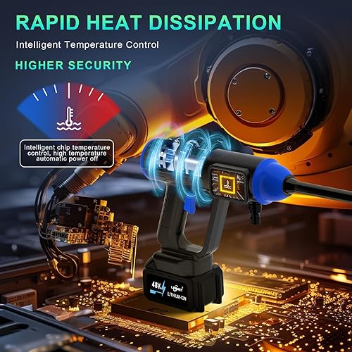 Miniatura 6 de Lavadora eléctrica inalámbrica, lavadora a presión eléctrica máx. 980 psi, 2.4 GPM, lavadora a presión portátil, capacidad de la batería 2.25 Ah,