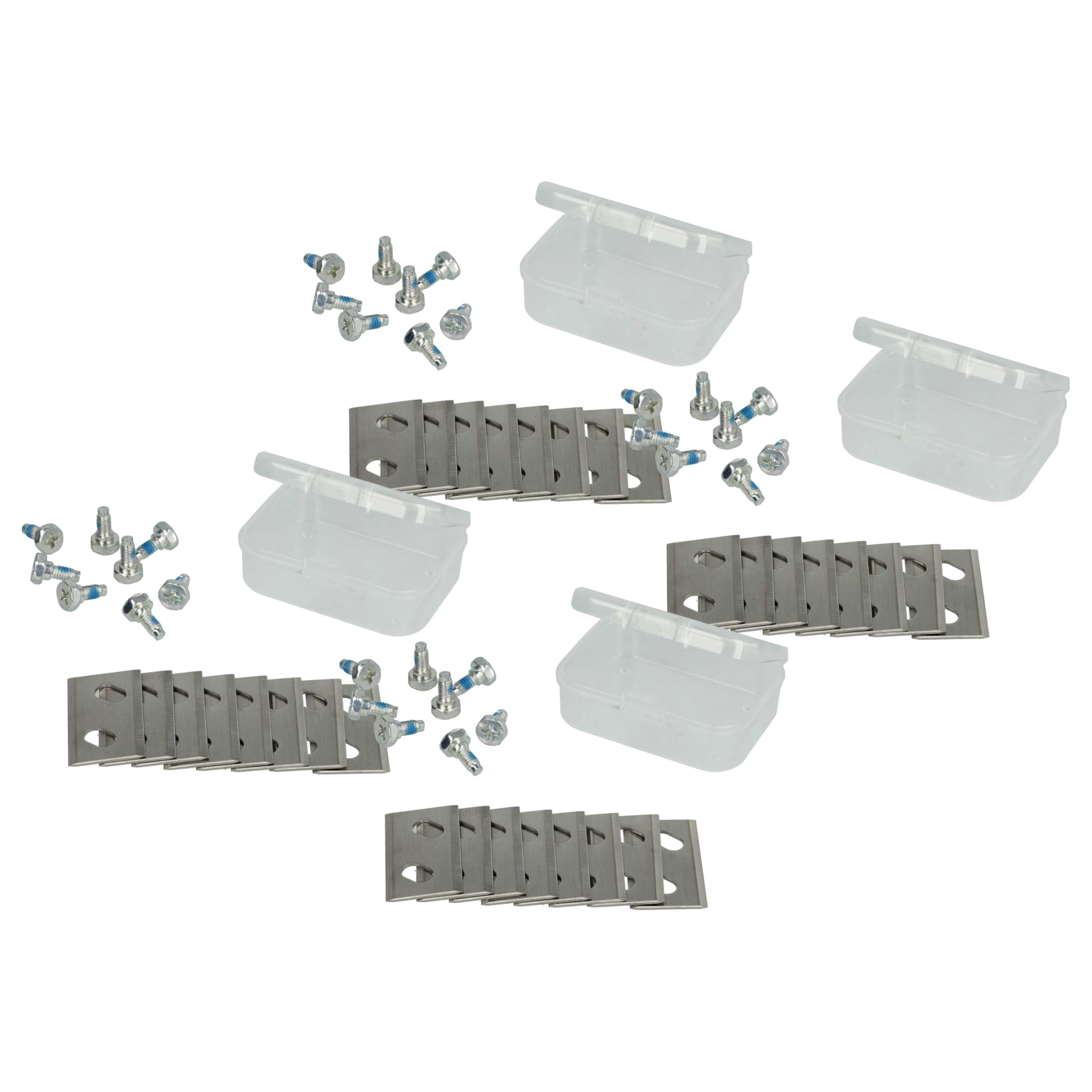 Vhbw Silver 24X Blade Replacement For Arnold 1111-M6-1008 For Cordless Lawnmower - Cutter Blades, Chrome-Carbon Steel