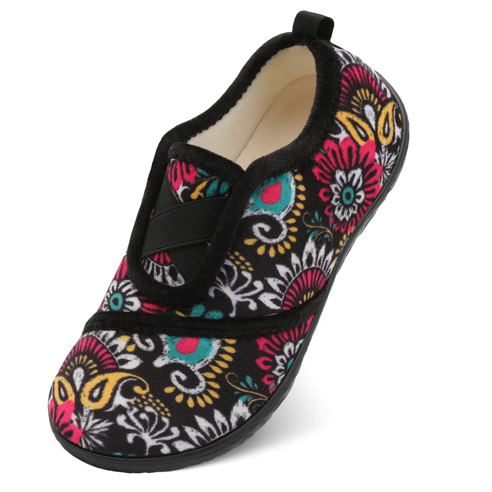 JIASUQI Womens Slippers Fuzzy Slip-on House Shoes Indoor Outdoor Slippers for Women