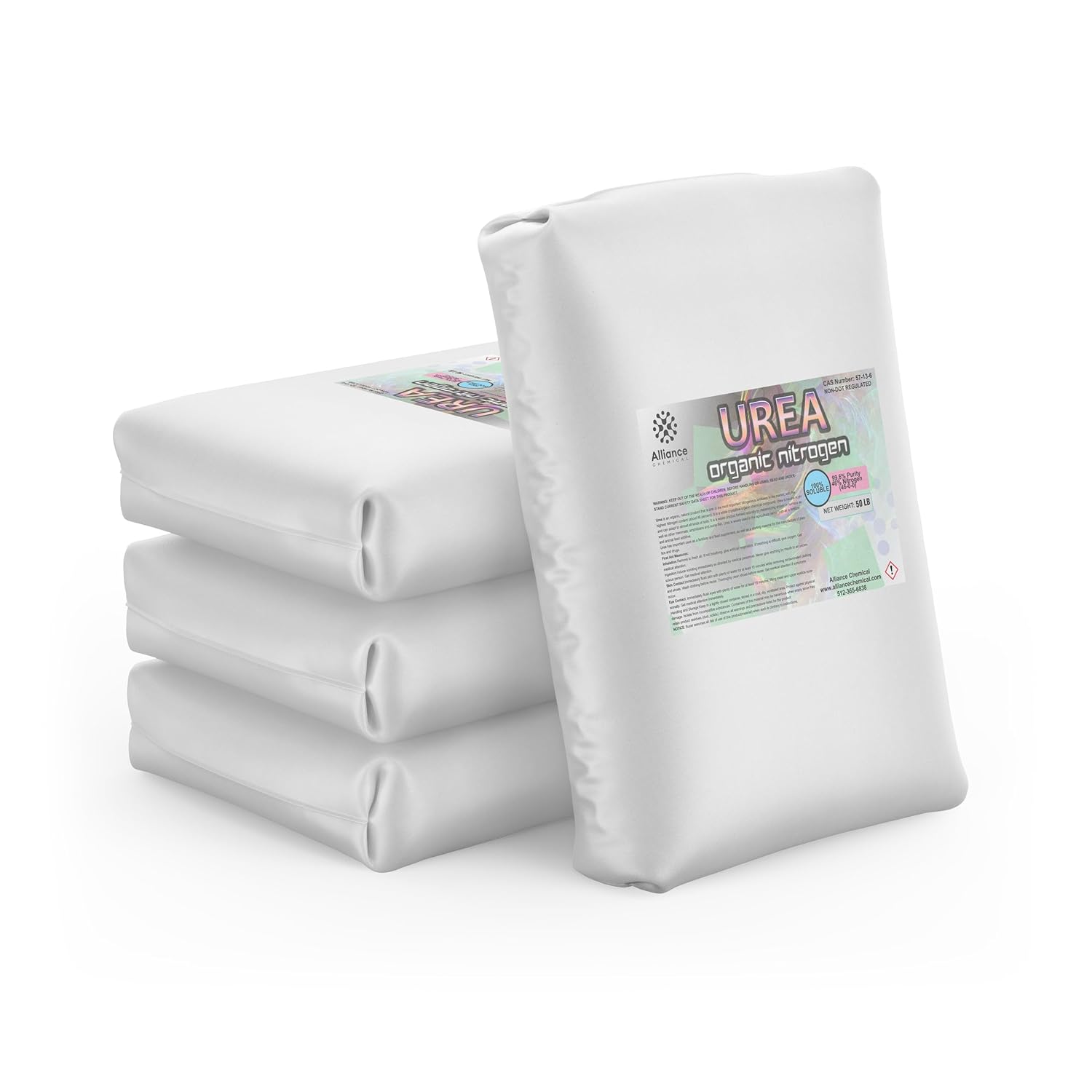 Urea - Organic Nitrogen - 4 Pack (20 lbs.) – for Chemical Processing, Resin Production, Adhesive Formulation, Polymer Synthesis, and as a raw Material in the Manufacture of Plastics