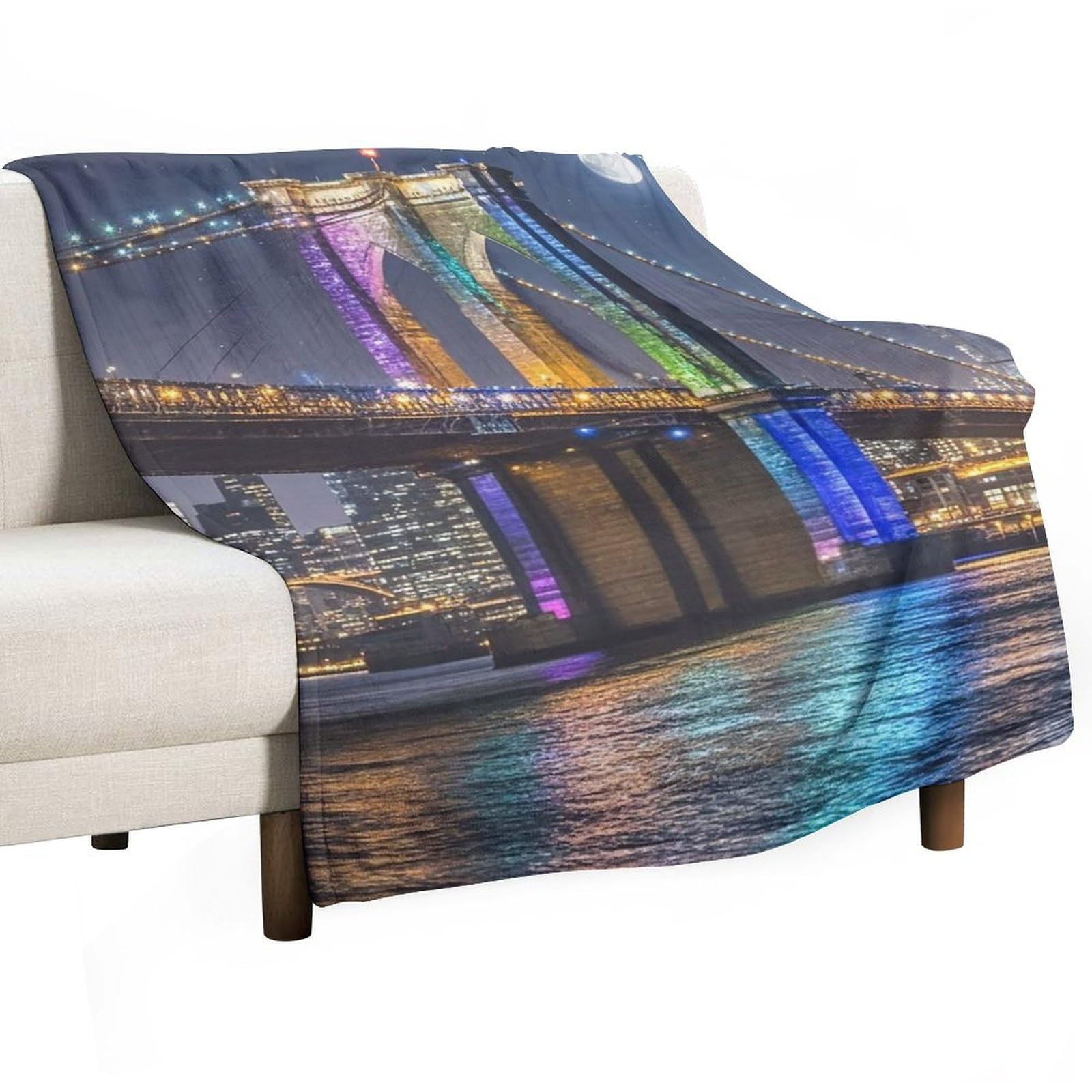 Couverture flanelle Brooklyn haut de gamme douce toutes saisons