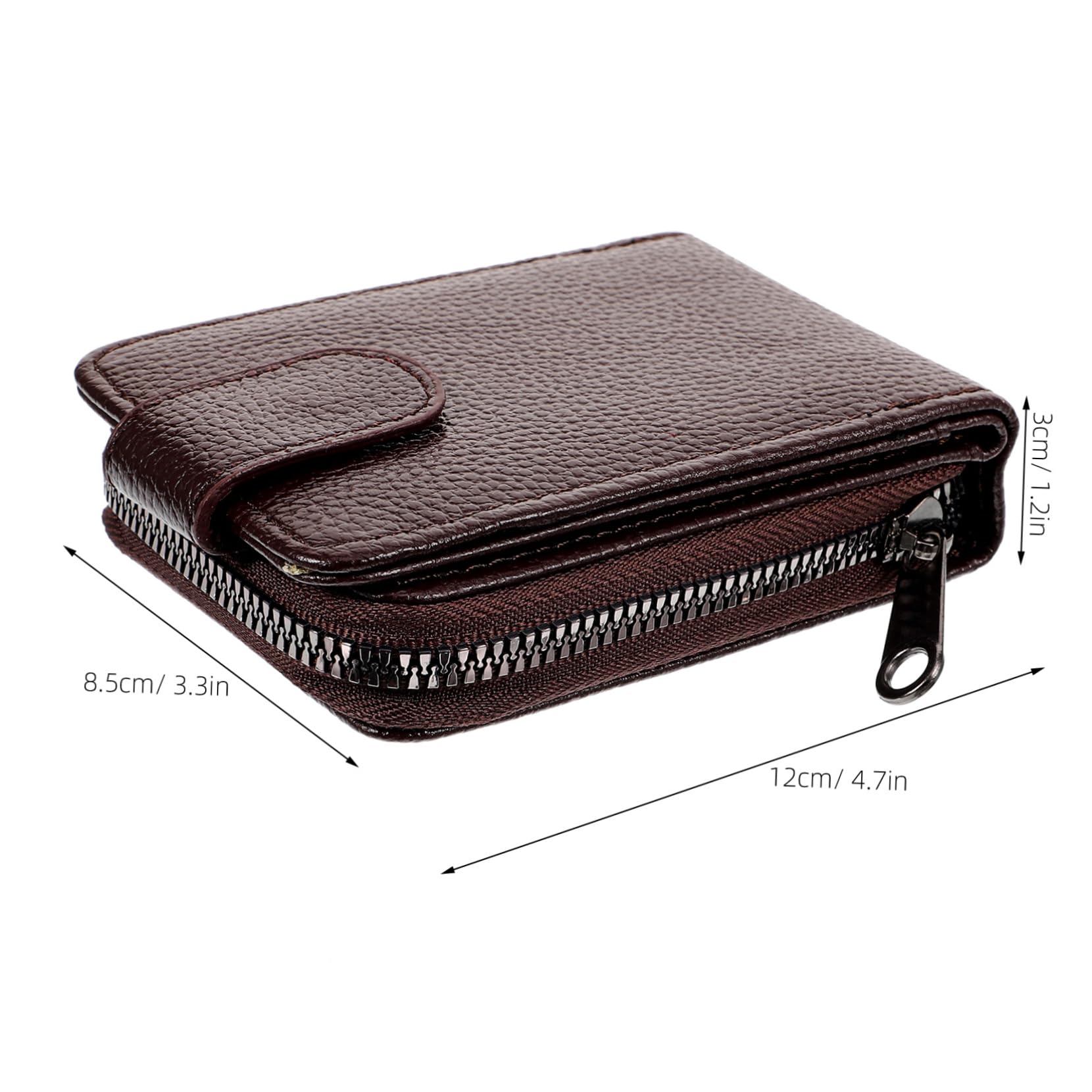 PartyKindom Name Card Holder Men's Small Wallet Id Card Bag Pu Leather Wallet for Outdoor Use