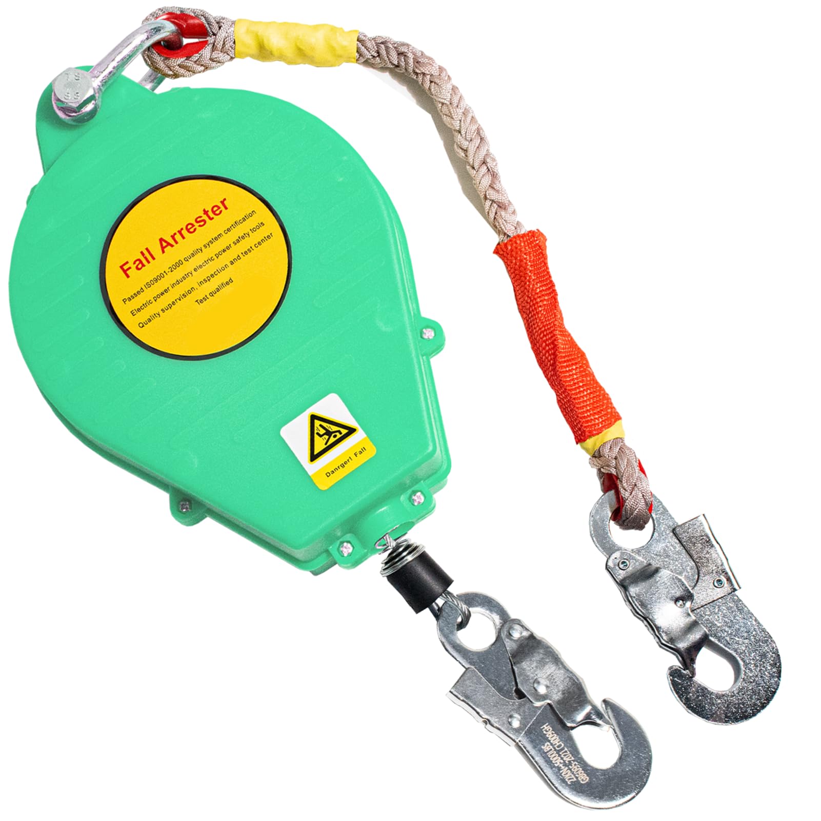 Harnais de Securite Anti Chute Toiture, Dispositif Antichute a Rappel Automatique 3-20m, Stop Chute Toiture à Rappel Automatique pour Travaux Aériens