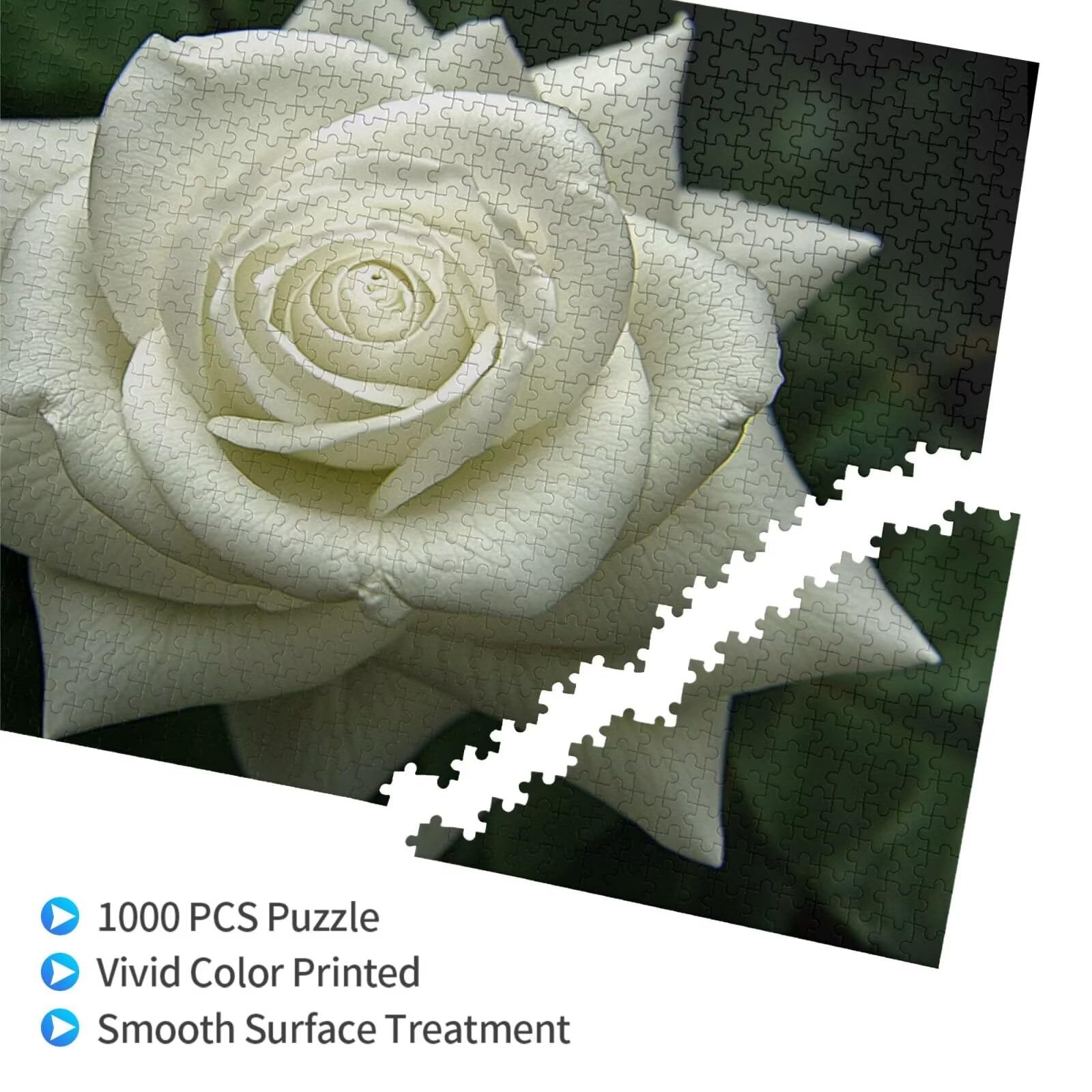Puzzle 2000 Teile, Puzzle Erwachsene, Holzpuzzle Blume Impossible Jigsaw, Clevere Rätsel, HD Farbe Jigsaw mit Geschenkbox Verpackung for Aesthetic Room Decor, Geschenke für Frauen Rose 100x70cm p-1934