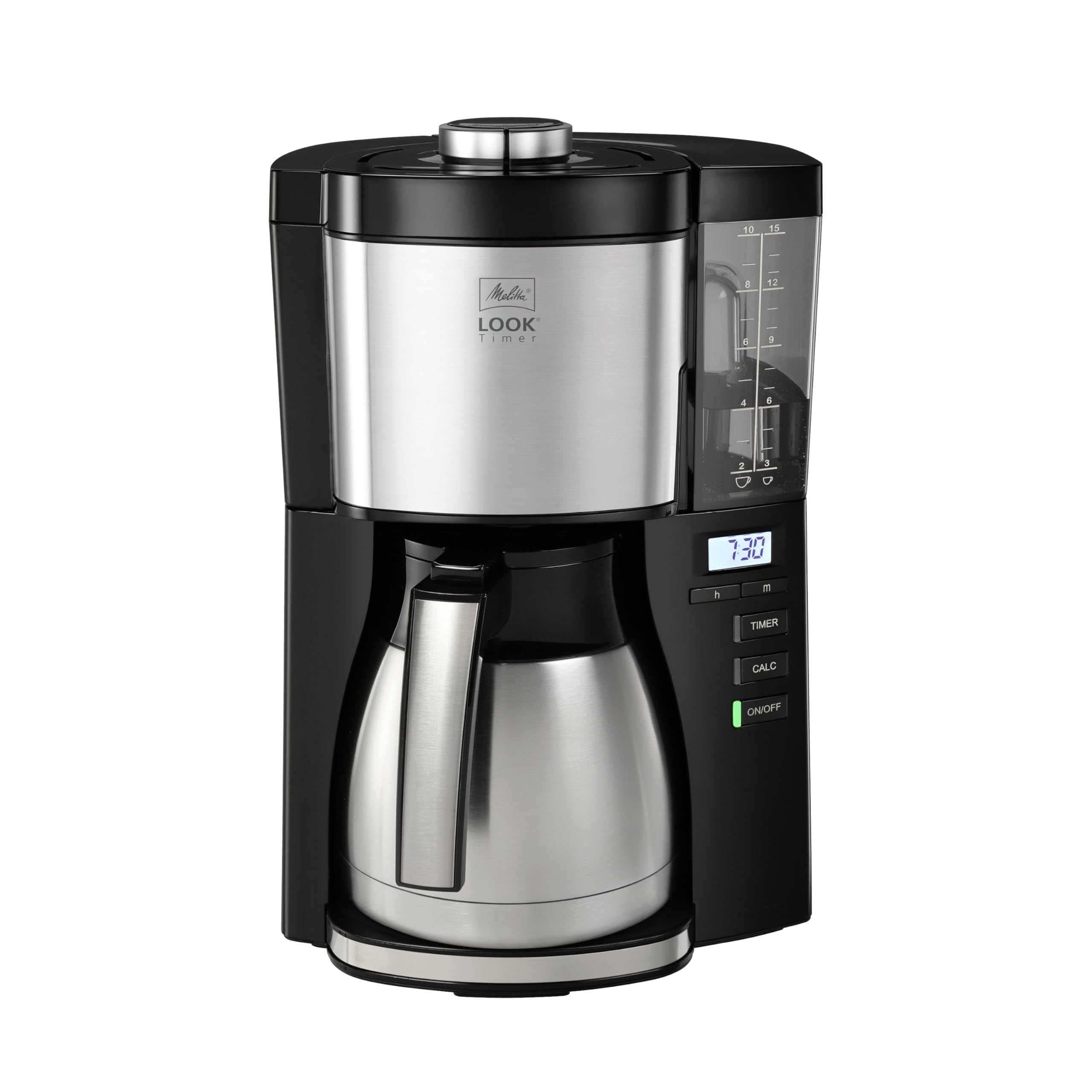 Melitta Look V Therm Timer, cafetière à filtre, carafe thermique, minuterie