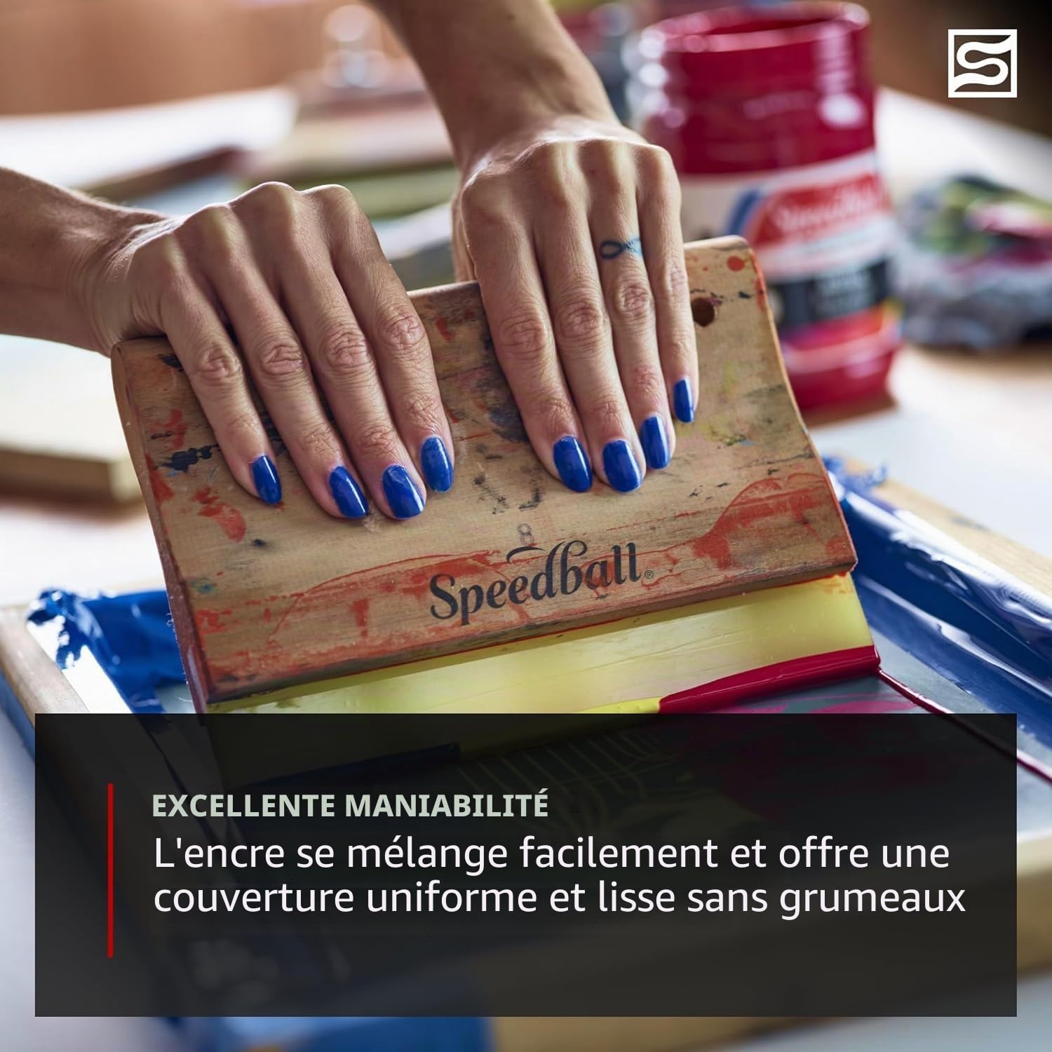 Speedball Kit de démarrage d'encre pour sérigraphie sur tissu, 6 couleurs, 118 ml pour t-shirt et sérigraphie