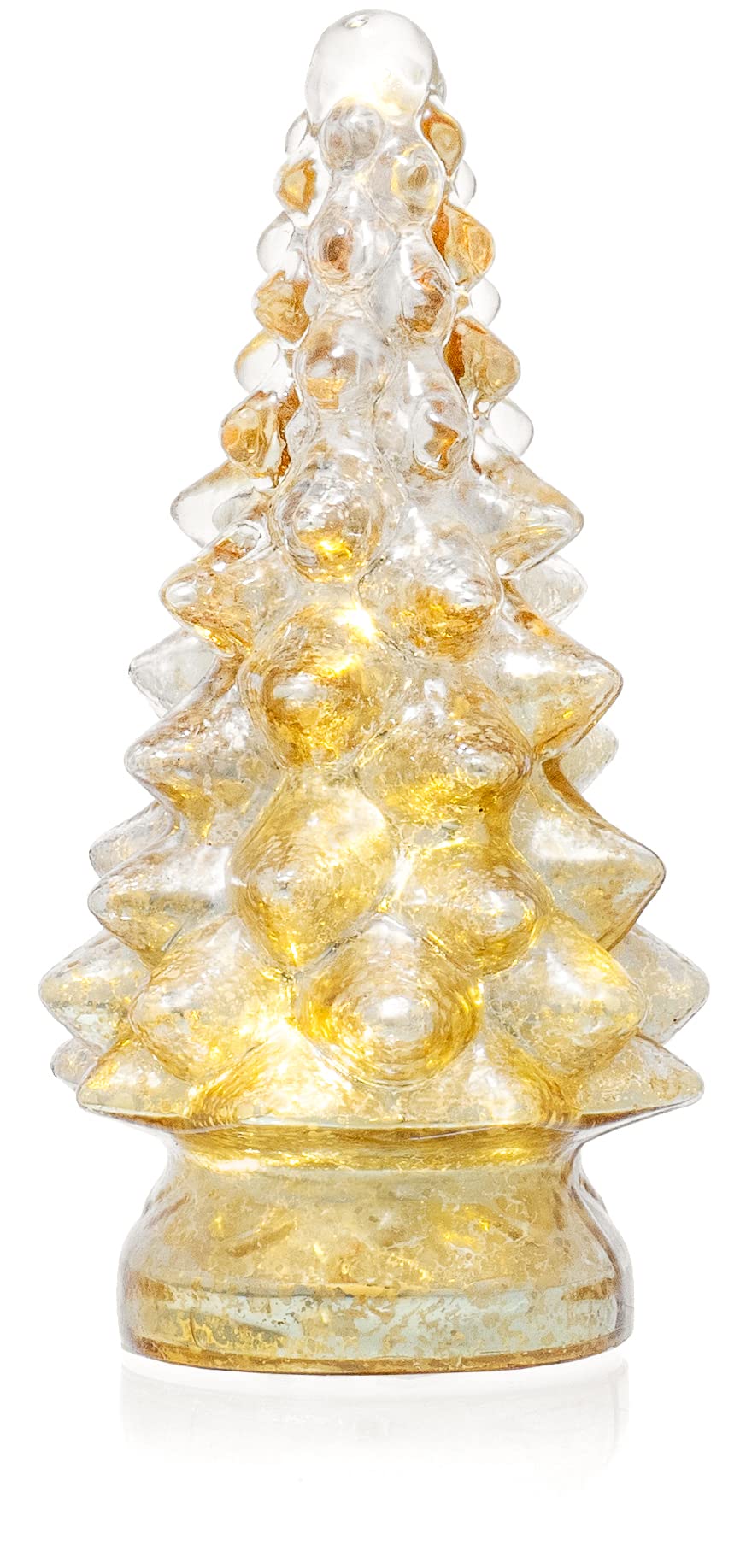 Sapin de Noël en verre mercure d'exception et design d'intérieur raffiné