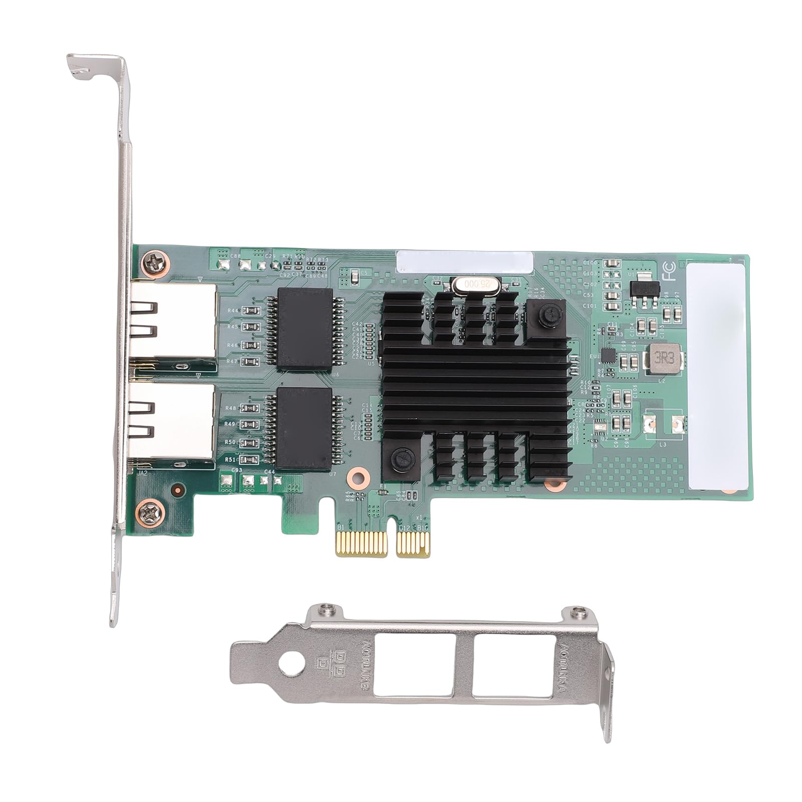 Scheda di Rete Adattatore Server Gigabit Ethernet, Doppia Porta RJ45 Controller 82571 PCI Express, Supporto per, con Tecnologia QoS