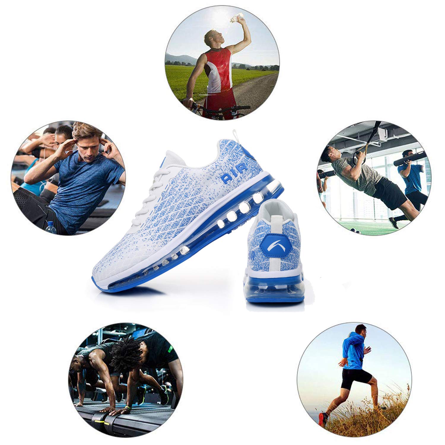 Zapatillas Deportivas Hombre Mujer Running Sneakers Correr Gimnasio