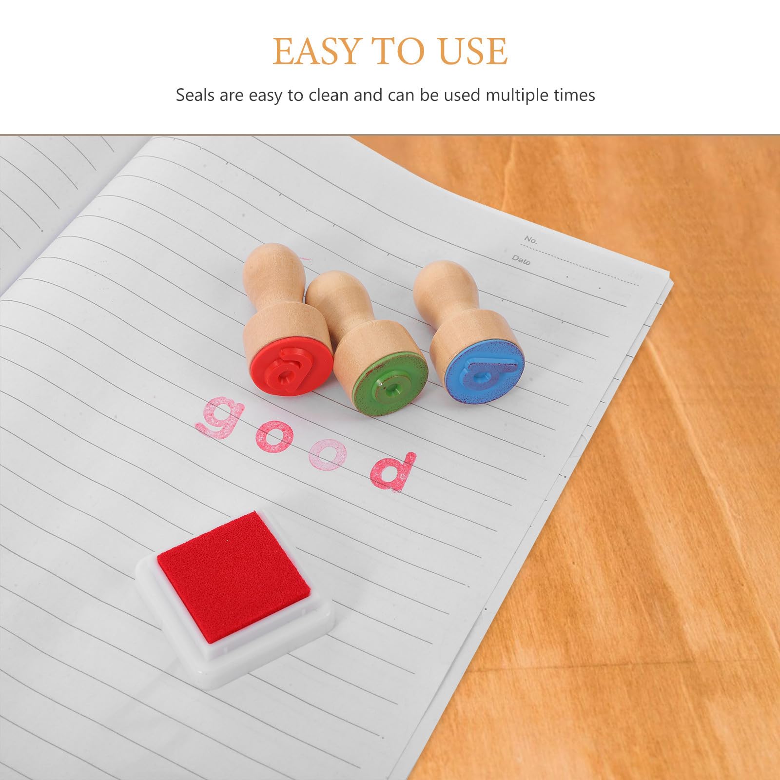 Alphabet Stempelset, 1 Satz, Kleine Gummistempel zum Basteln