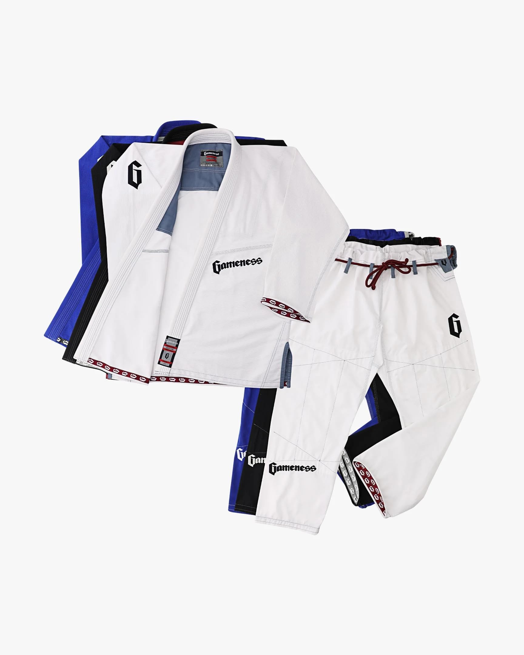 Gameness Male Jiu Jitsu Pearl Gi 2.0 | BJJ Gi White A1