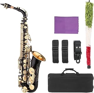 Pintura Preta E Bronze Plano EB Alto Saxofone Alto Saxofone Com Saxofone Buceta Vento Instrumento Instrumentos Musicais