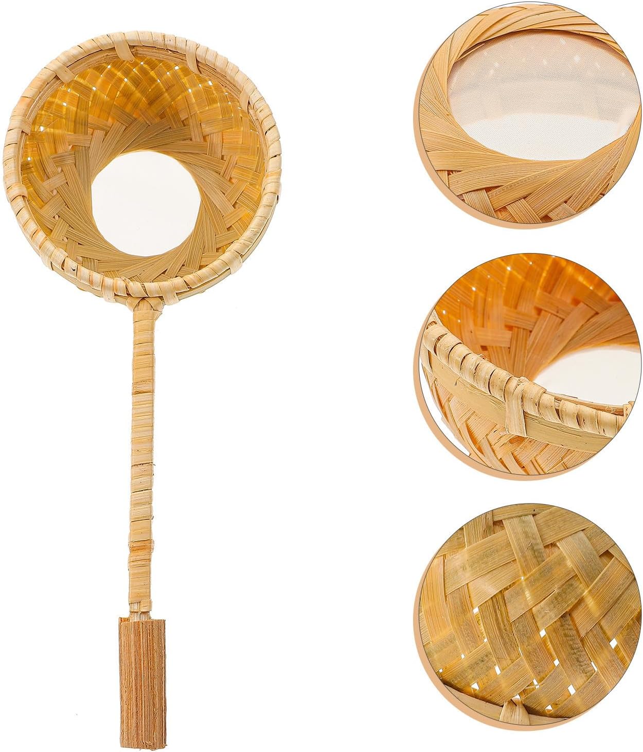 Household Tea Strainer Rattan Filter Holder for Tea Cups