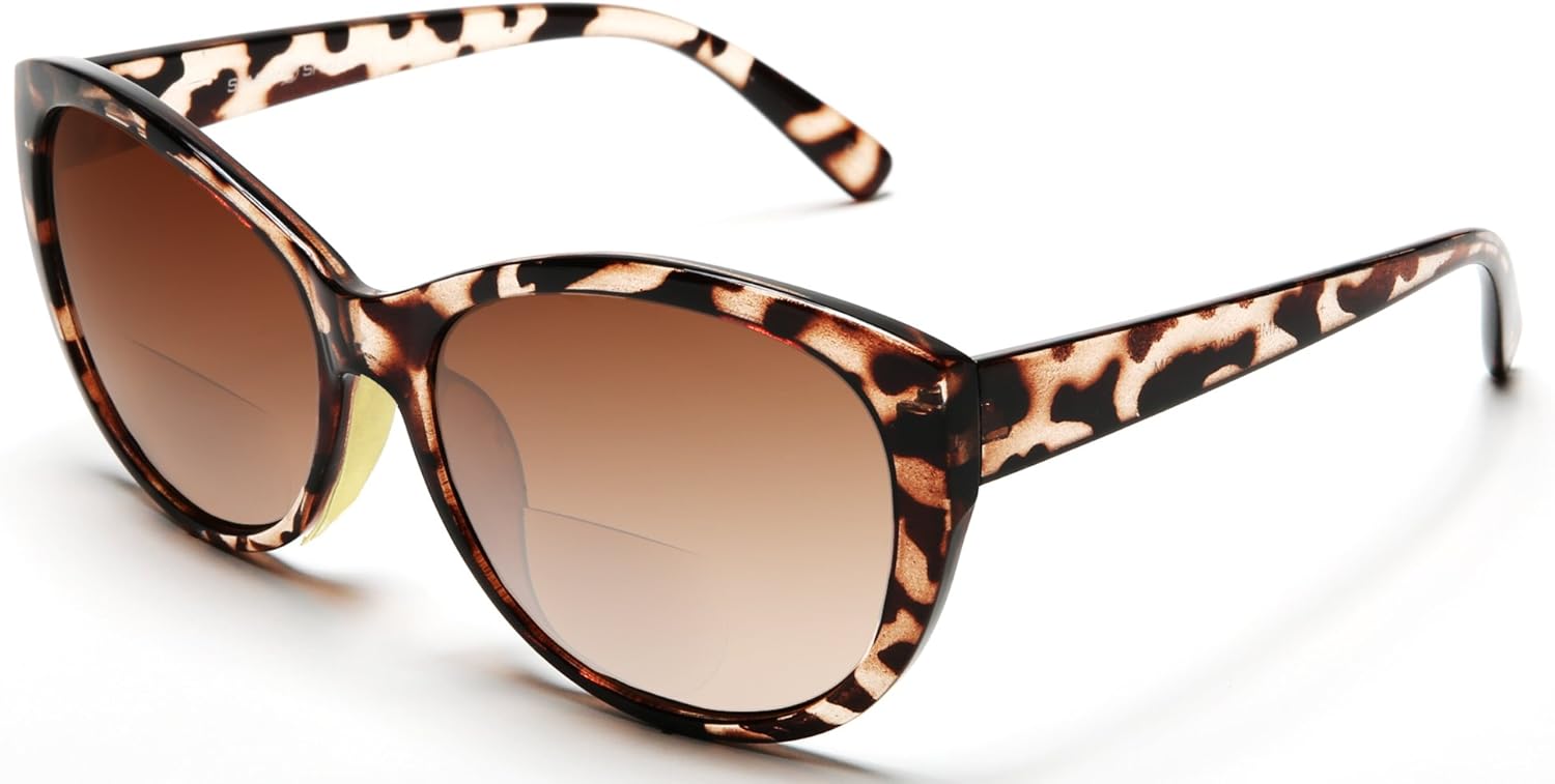 SAMBA SHADES Reader Sunglasses for Women Bifocal for Reading Under the Sun Cateye Glasses