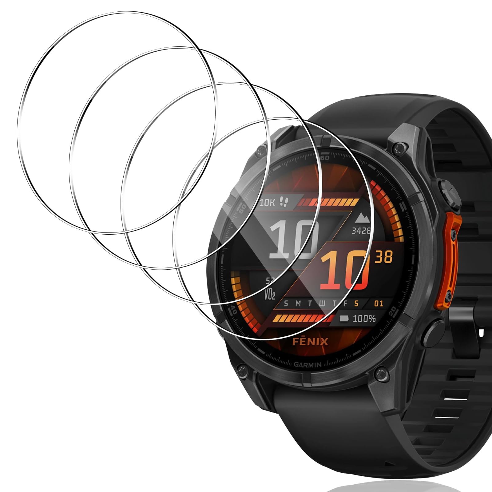 Vetro Temperato Spigen Per Garmin Fenix 7X/8, Epix Pro 51mm - 2 Pezzi, Durezza 9H, Installazione Facile - Foto 9