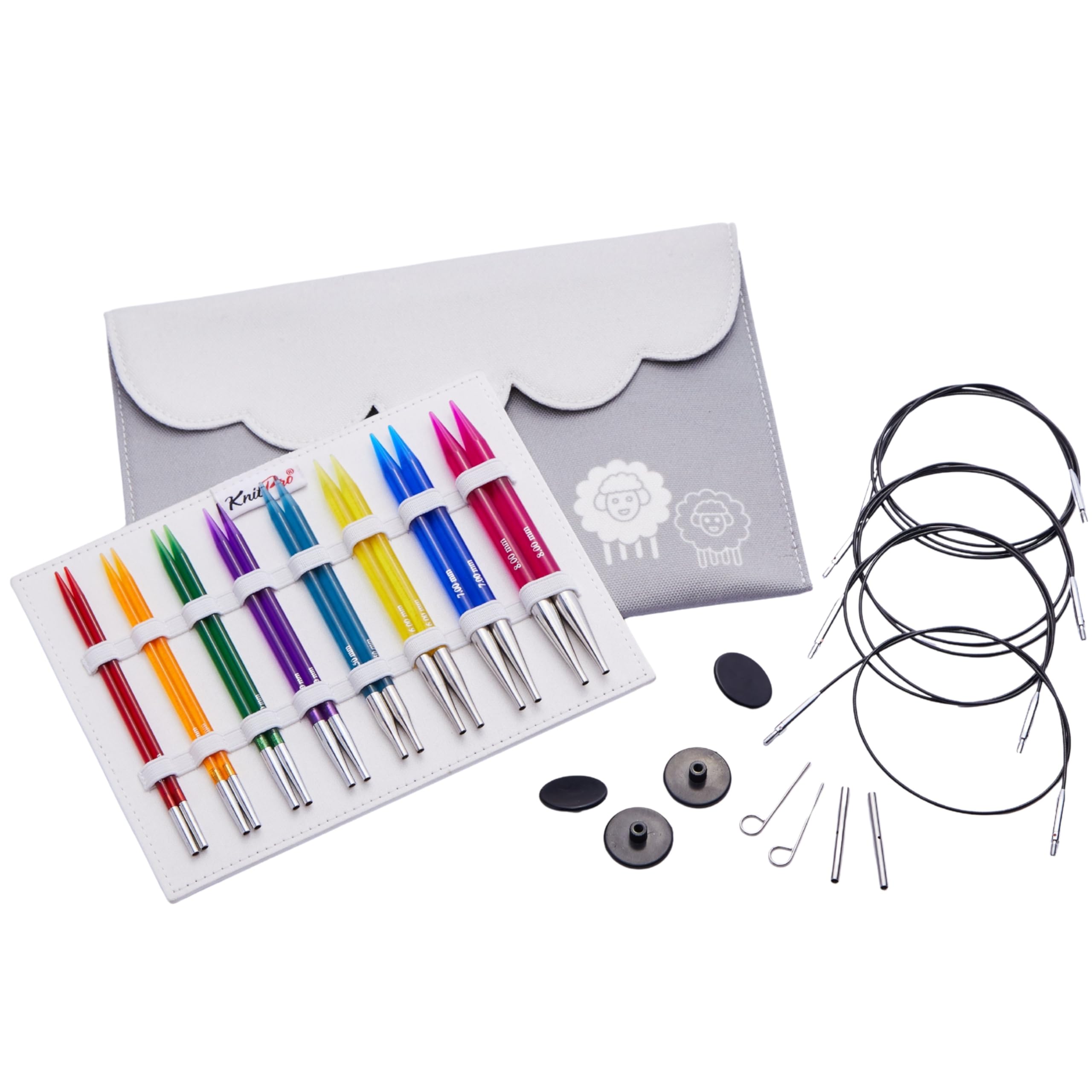 Amazon.co.jp: KnitPro Trendz 5インチ(13cm) 8サイズ 付け替え式輪針