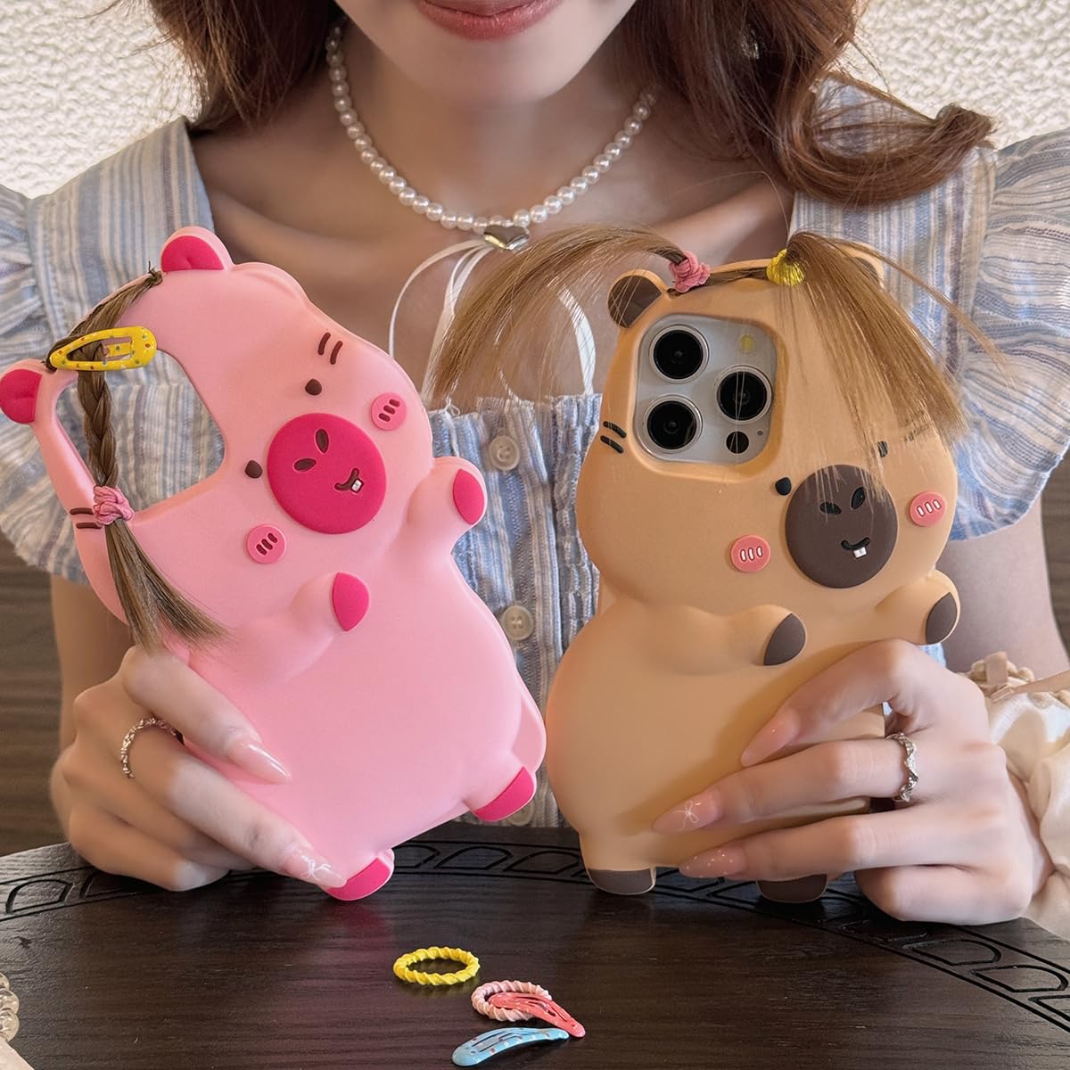 Amazon.co.jp: QoKcoahn iPhone 16 Pro Max用ケース、3Dカワイイスマホ